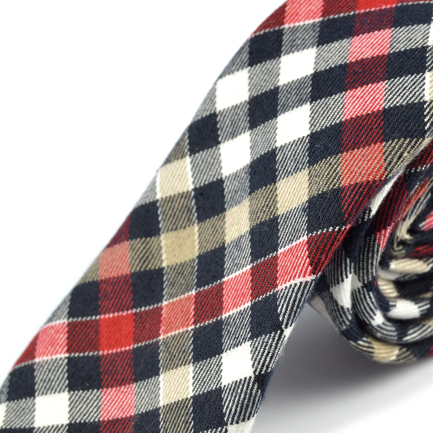 Wełniany krawat w kratę Black Forrester - 2