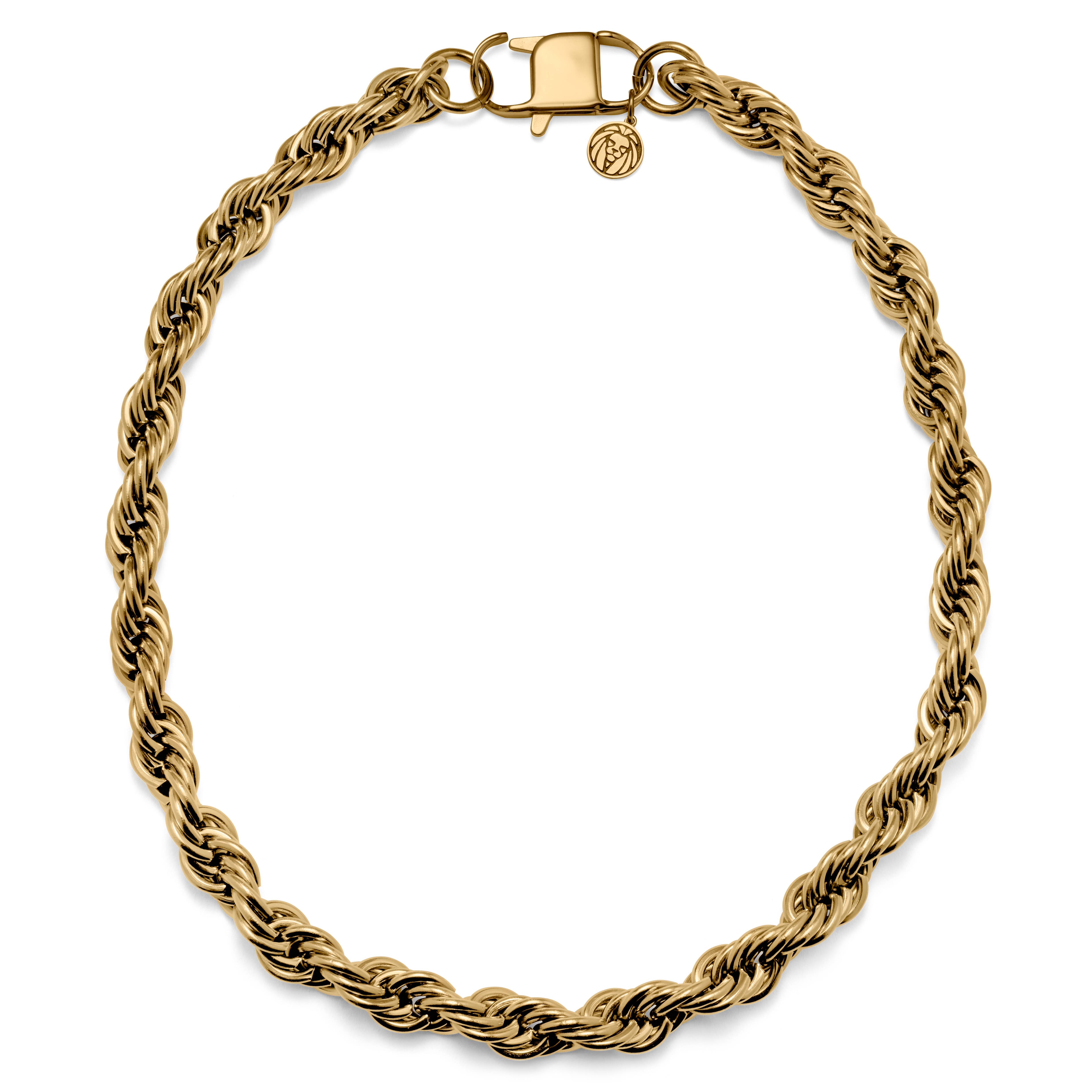 Amager, 10 mm Gold-Tone Rope Chain Necklace, In stock!