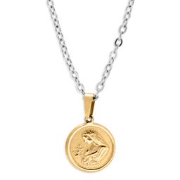 Virgin Mary Gold-Tone Pendant & Necklace
