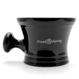 Black Porcelain Shaving Mug - 1 - primary thumbnail small_image gallery