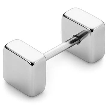 Neliönmuotoinen 6mm nappikorvakoru Neliönmuotoinen 6mm nappikorvakoru