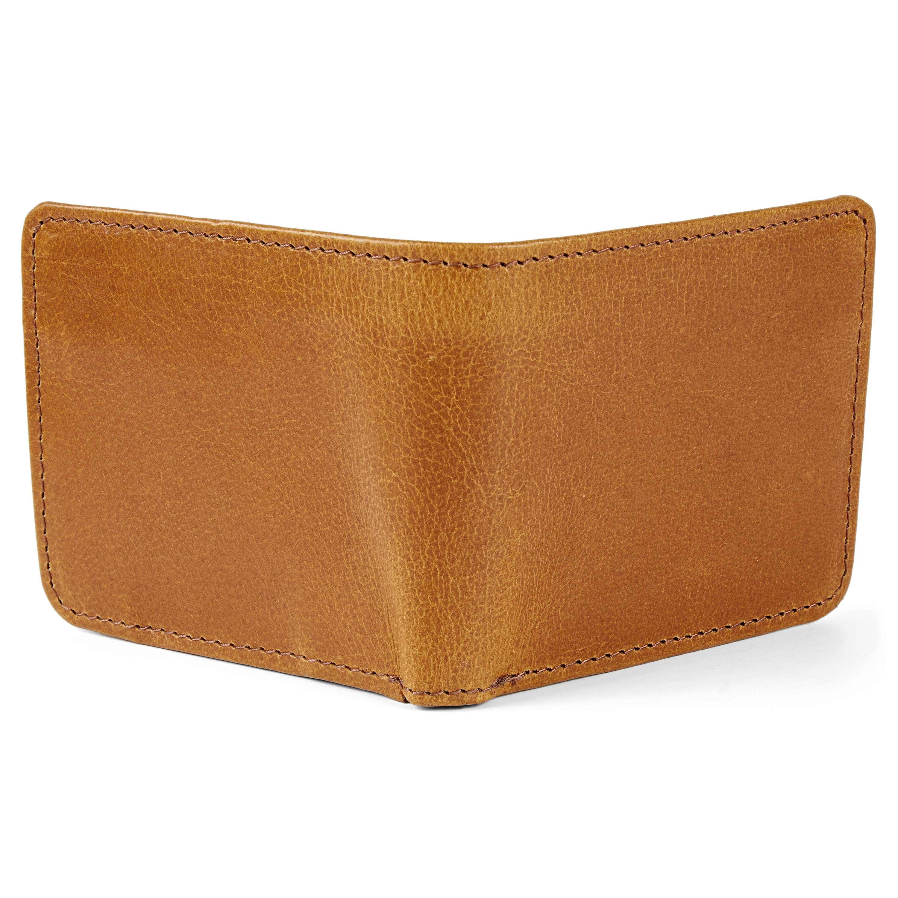 Rustikk Lysebrun Skinnlommebok - 3