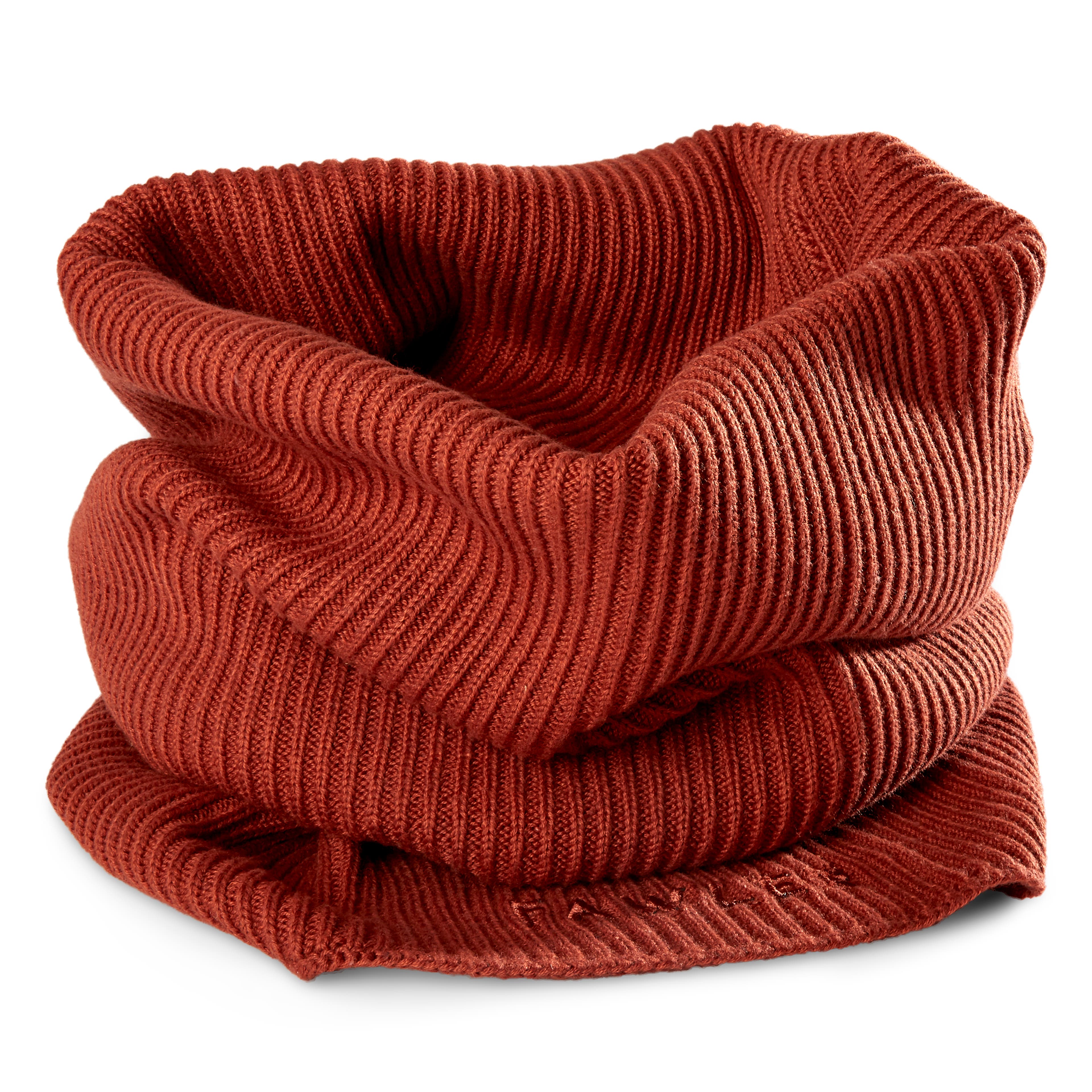 Montagna | Red Soft Cotton Mix Urban Tube Scarf