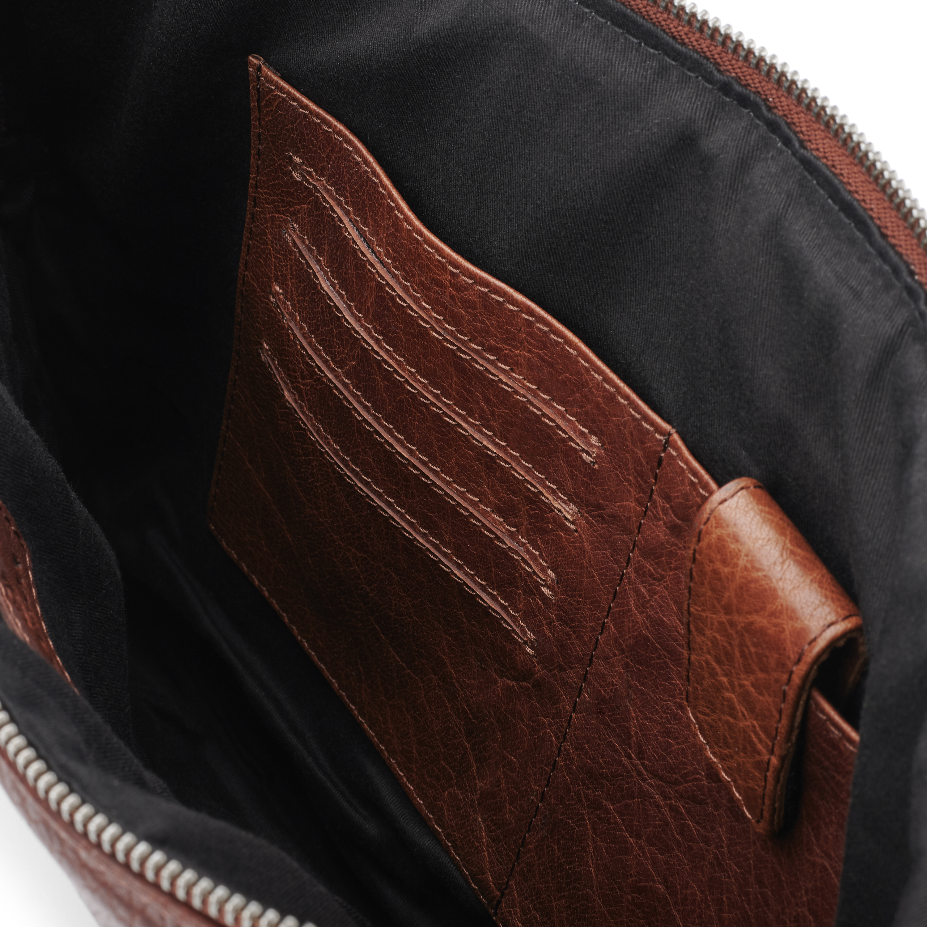 Montreal Tan Leather Small Laptop Sleeve - 12