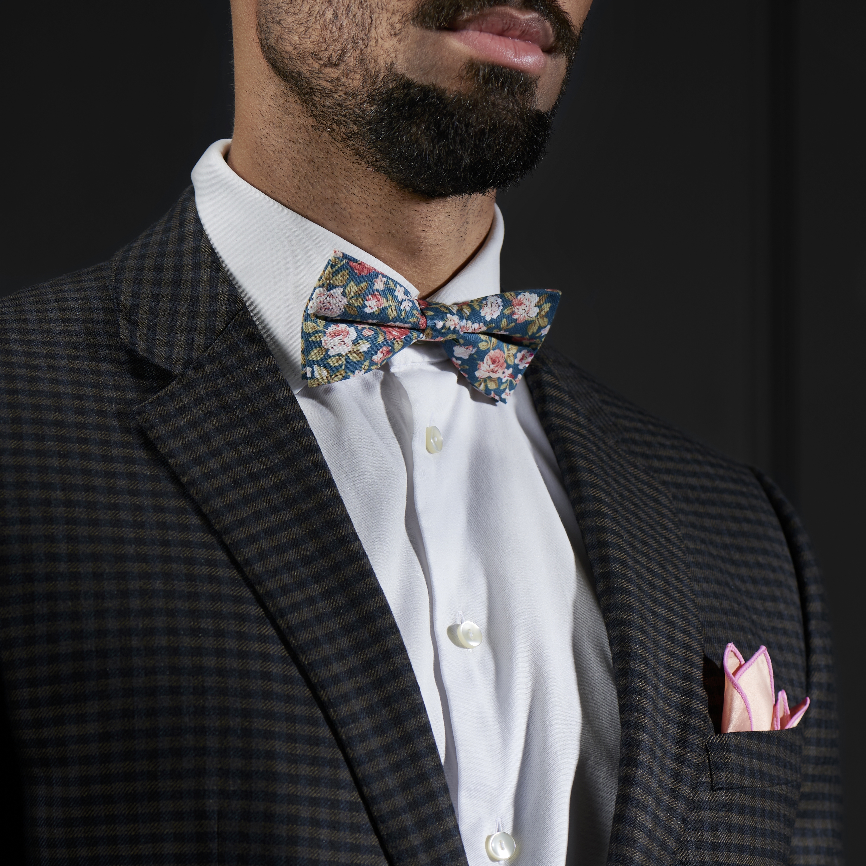 Turkos Blommig Fluga - 3