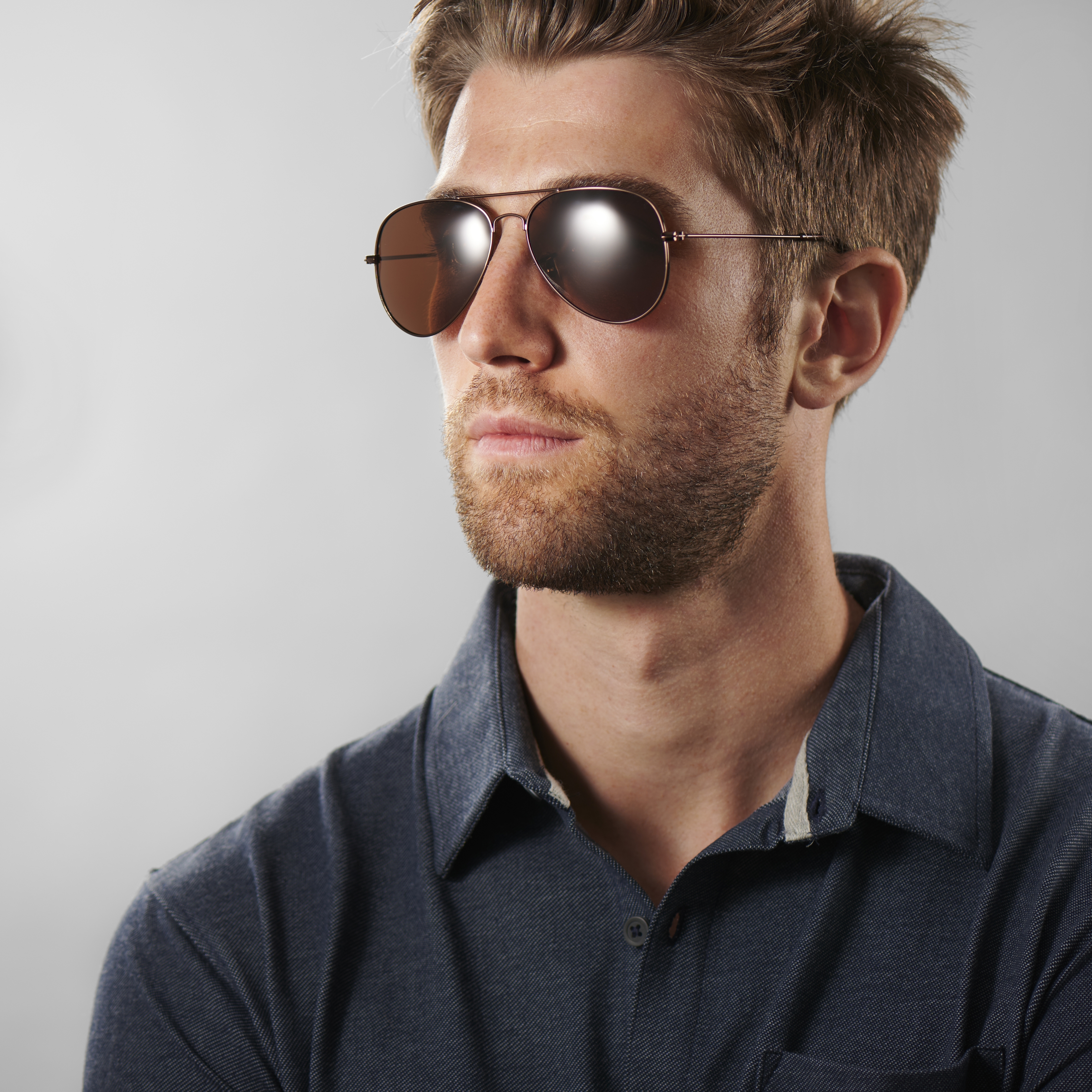 Aviator Brown Polarized Sunglasses In stock Paul Riley