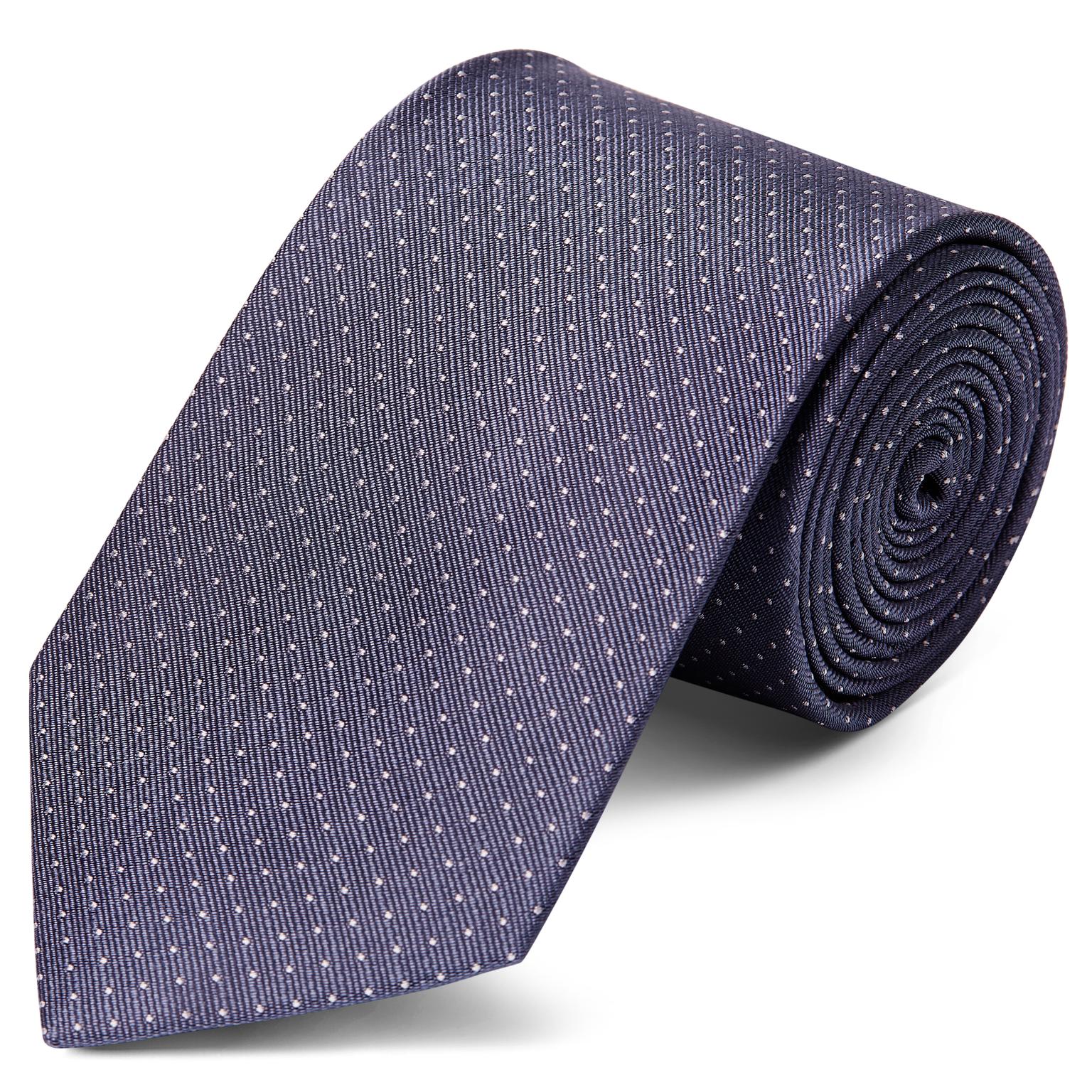 Γραβάτα Μεταξωτή Πουά Grey Polka Dot 8εκ Γραβάτα Μεταξωτή Πουά Grey Polka Dot 8εκ