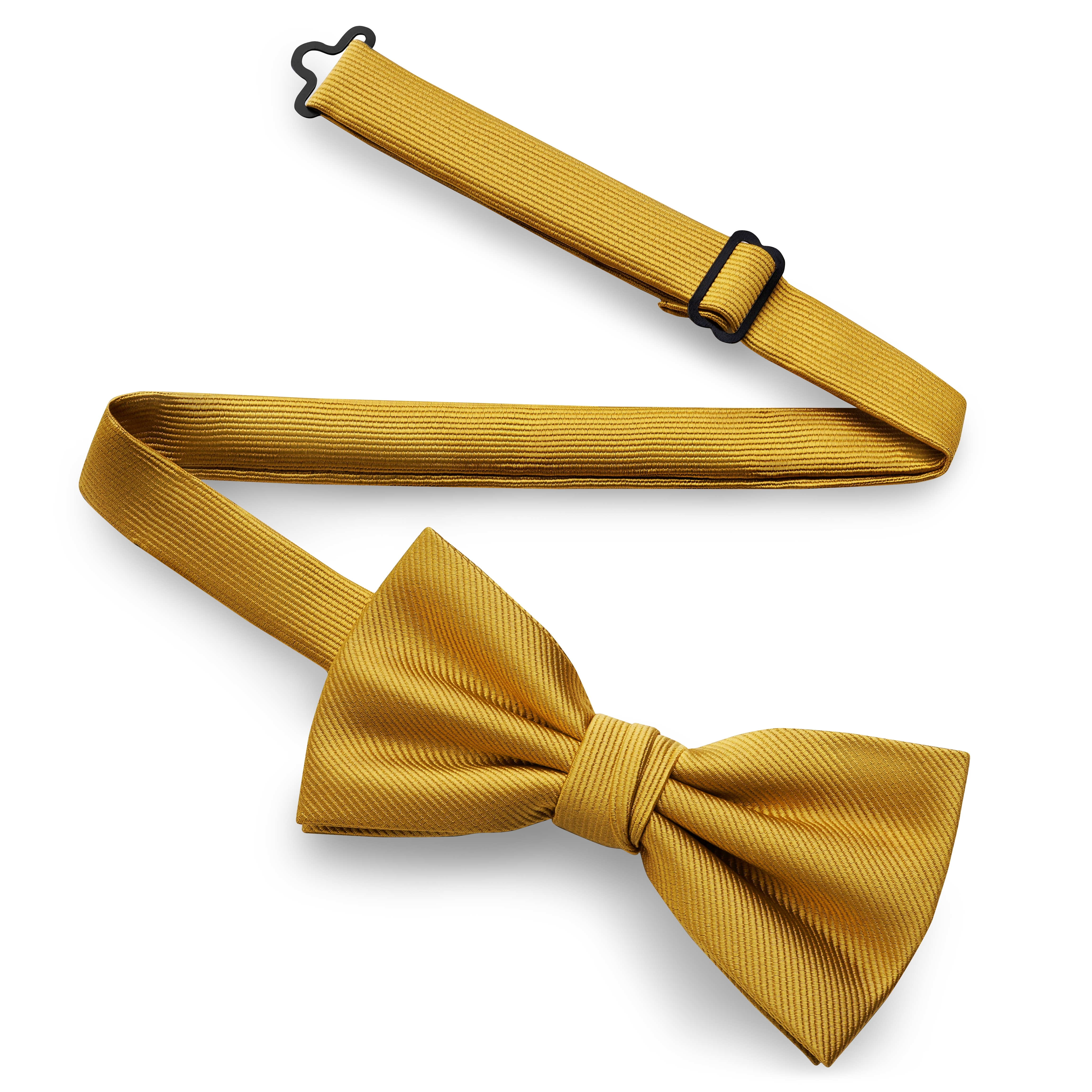 Goldbraune vorgebundene Grosgrain Flieg - 3