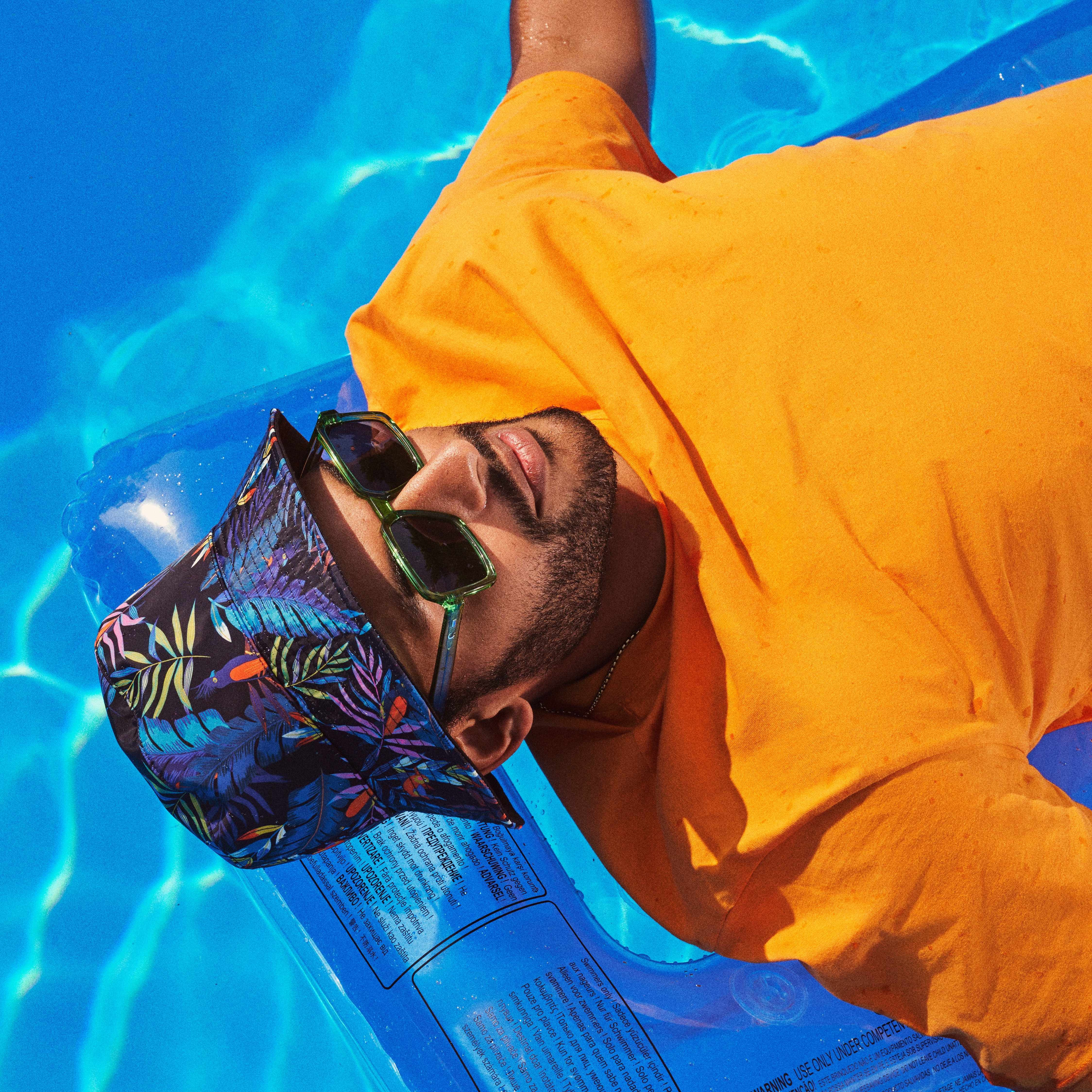 Lacuna | Wendbarer Fischerhut in Schwarz und Blumenmuster - 5