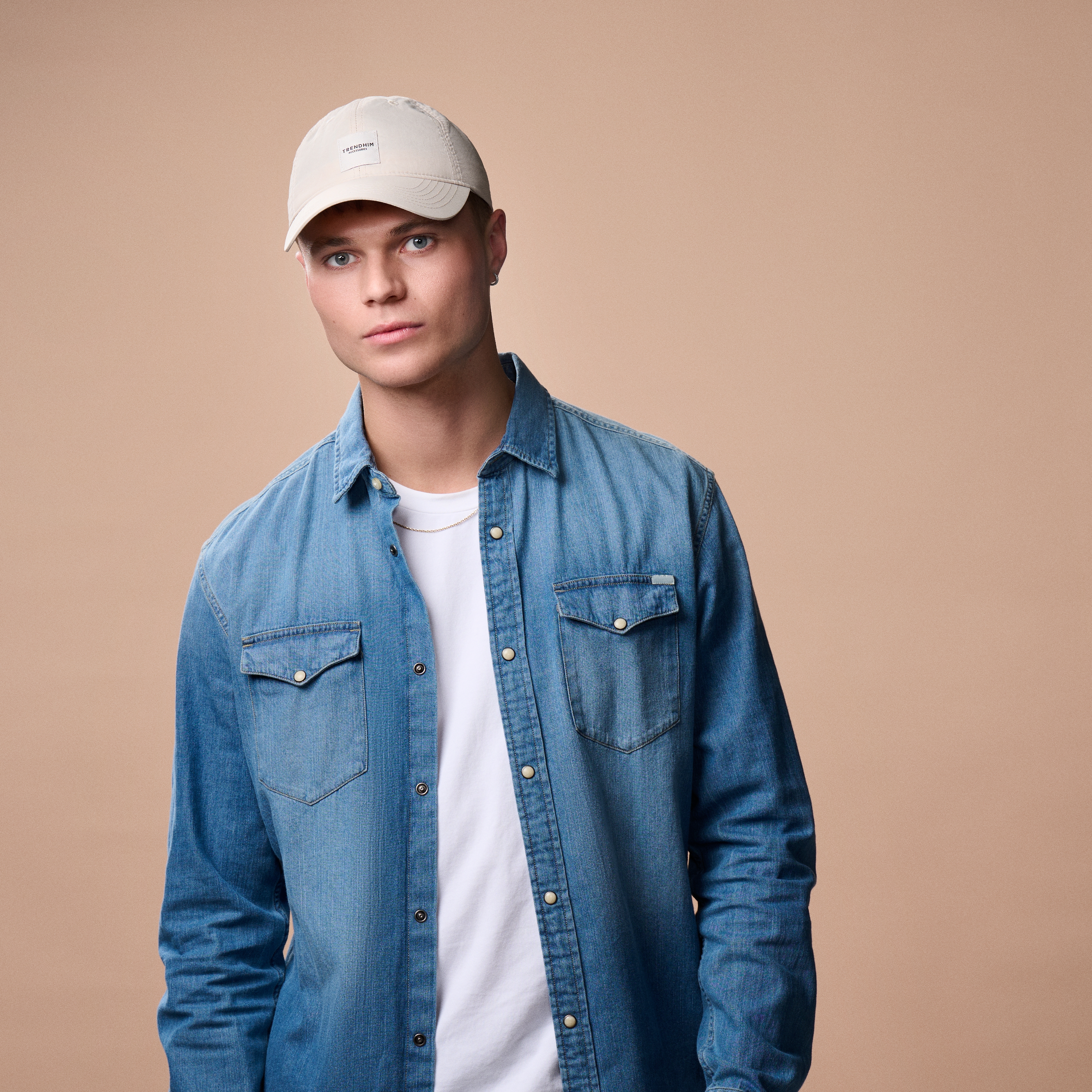 Beige Nylon Soft Cap - 3