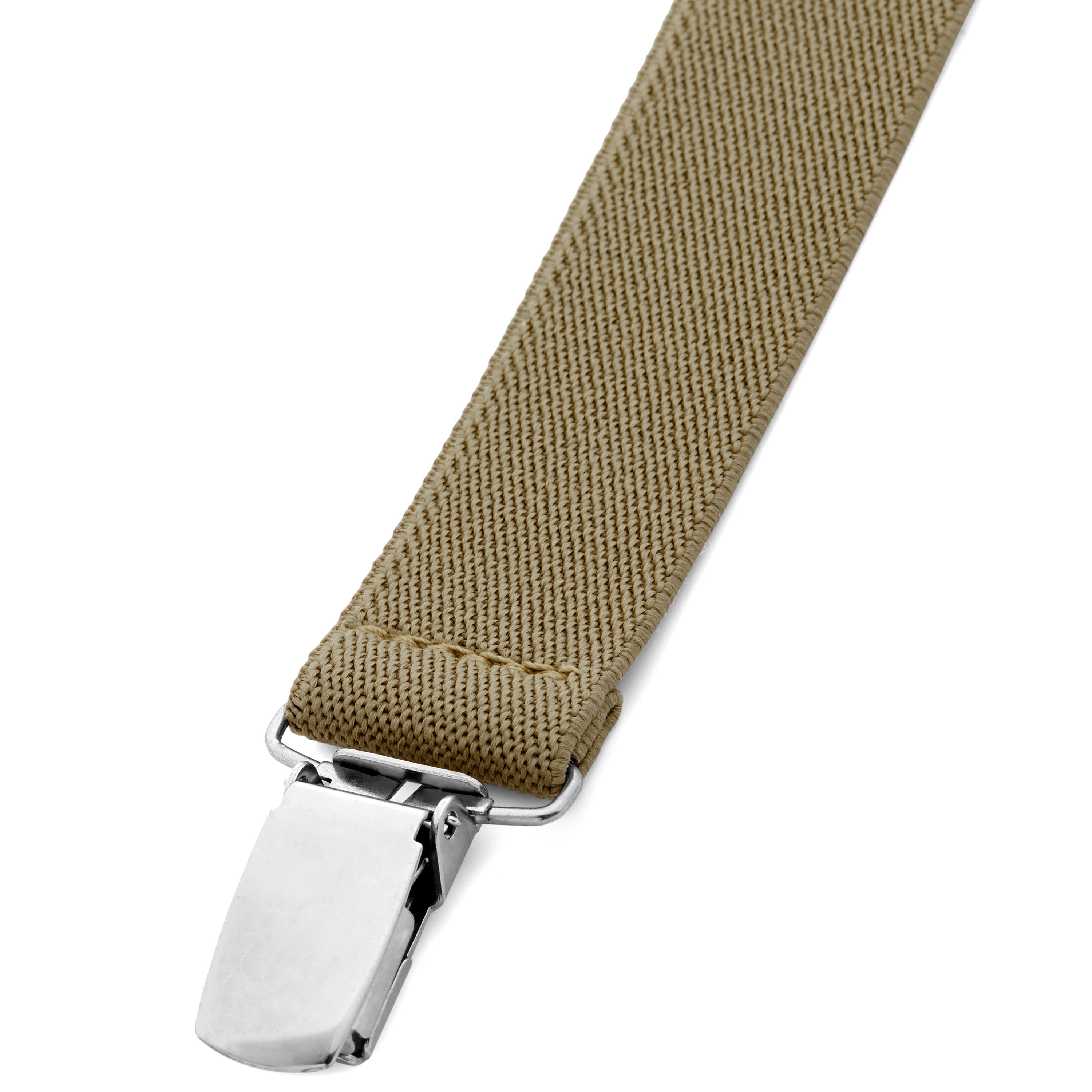 Olive Slim Clip-On Suspenders  - 3