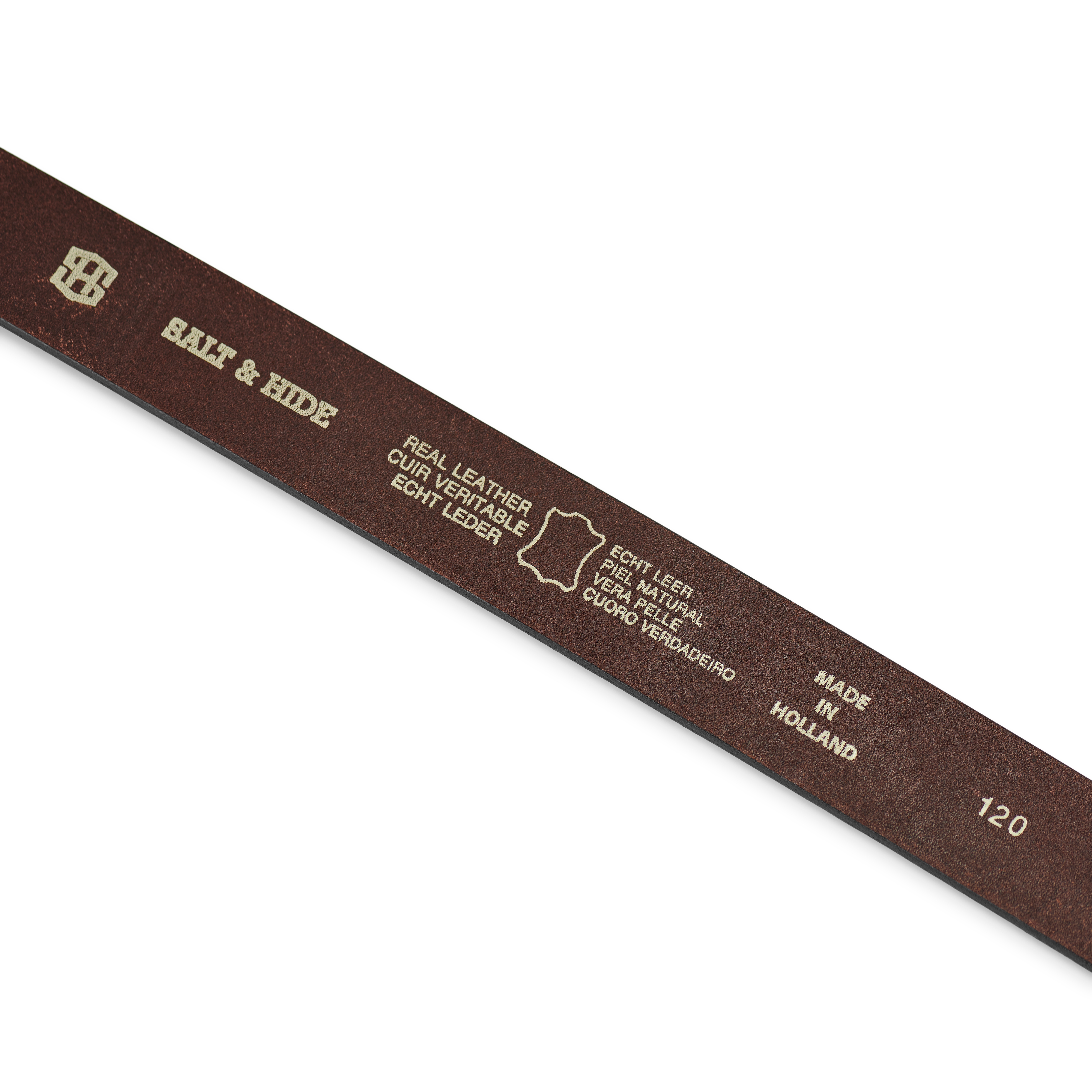 Brązowy pasek ze skóry licowej Henry XL - 4