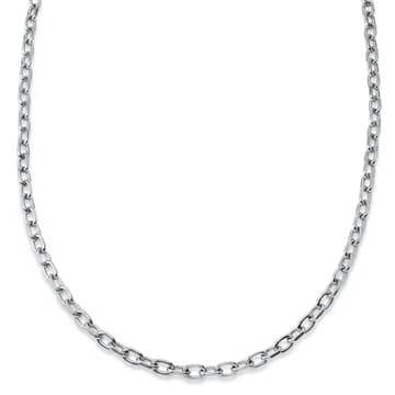 New Classics | Silver-tone Stainless Steel O-link Toggle Necklace 6.5mm New Classics | Silver-tone Stainless Steel O-link Toggle Necklace 6.5mm