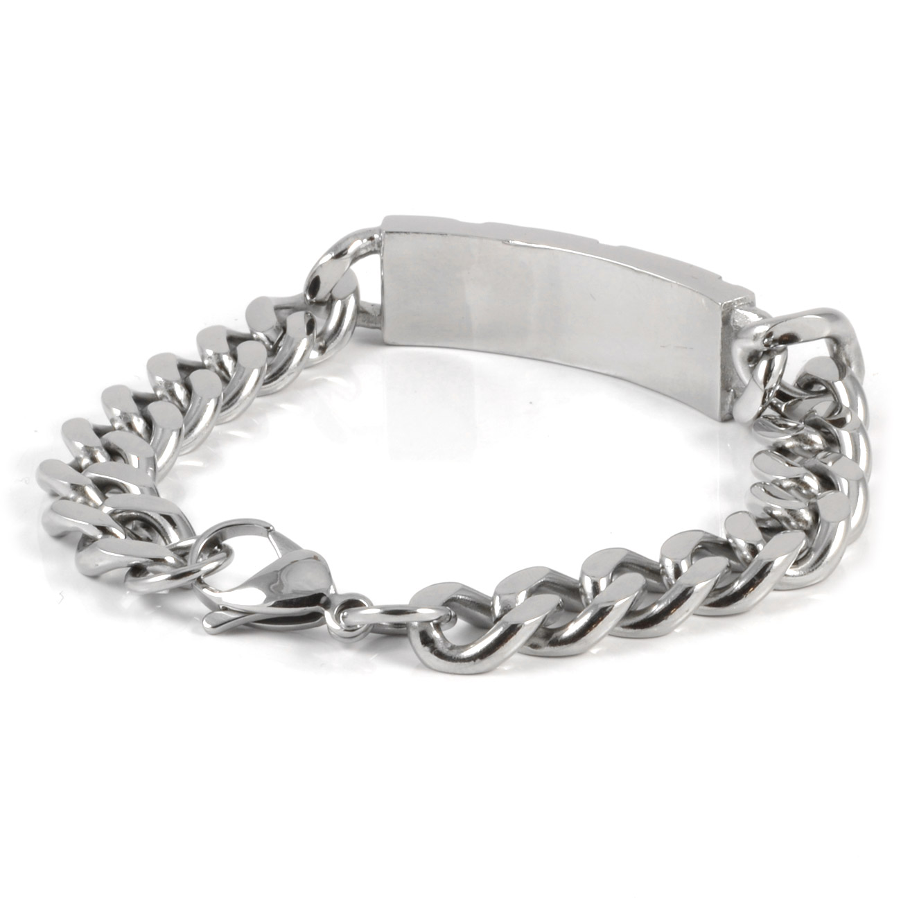 Robust Stålarmband Svart/Silver - 2