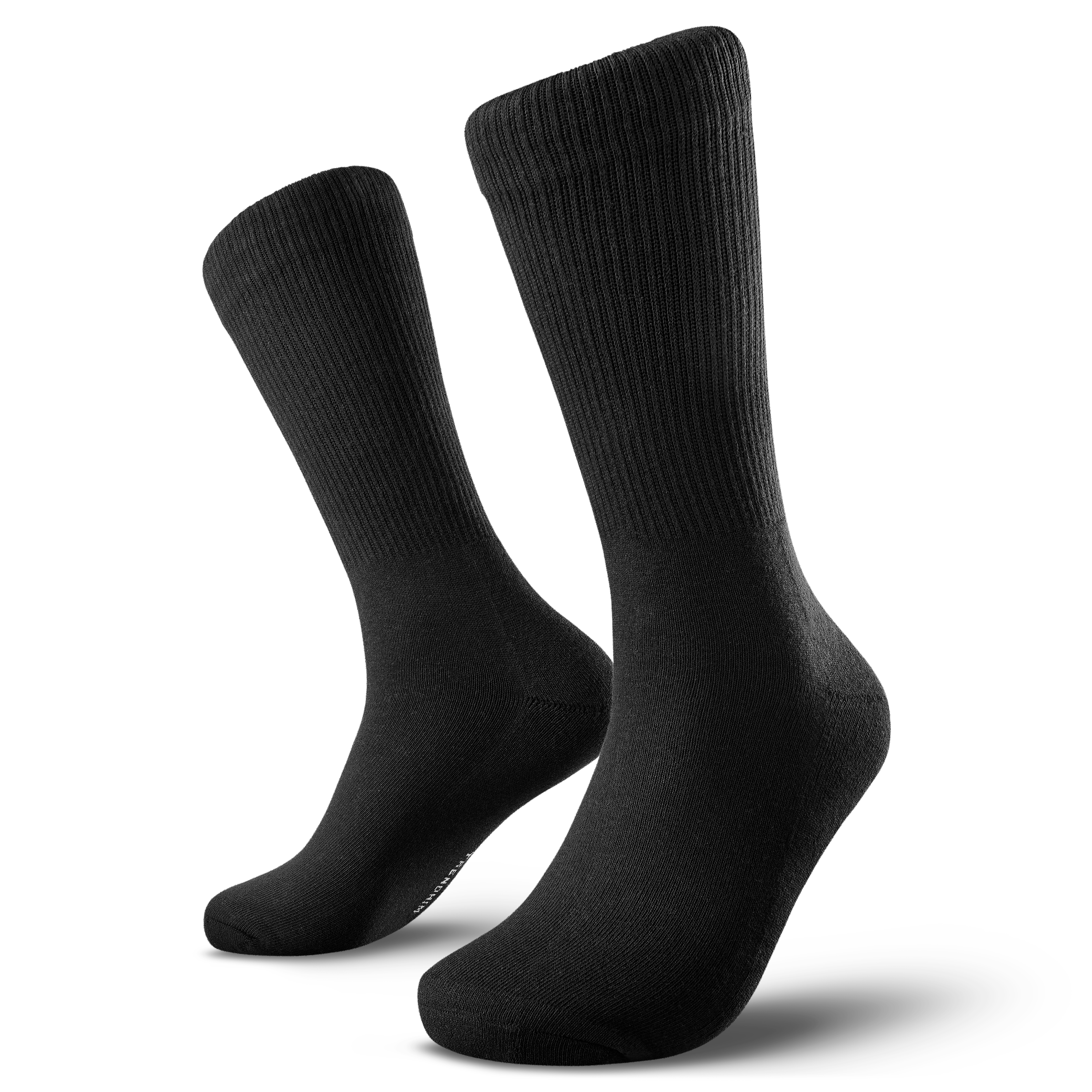 DryFeel | 6-pak czarnych bawełnianych skarpetek tenisowych - 6