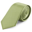 Svetlo zelena satenasta kravata širine 8 cm Svetlo zelena satenasta kravata širine 8 cm