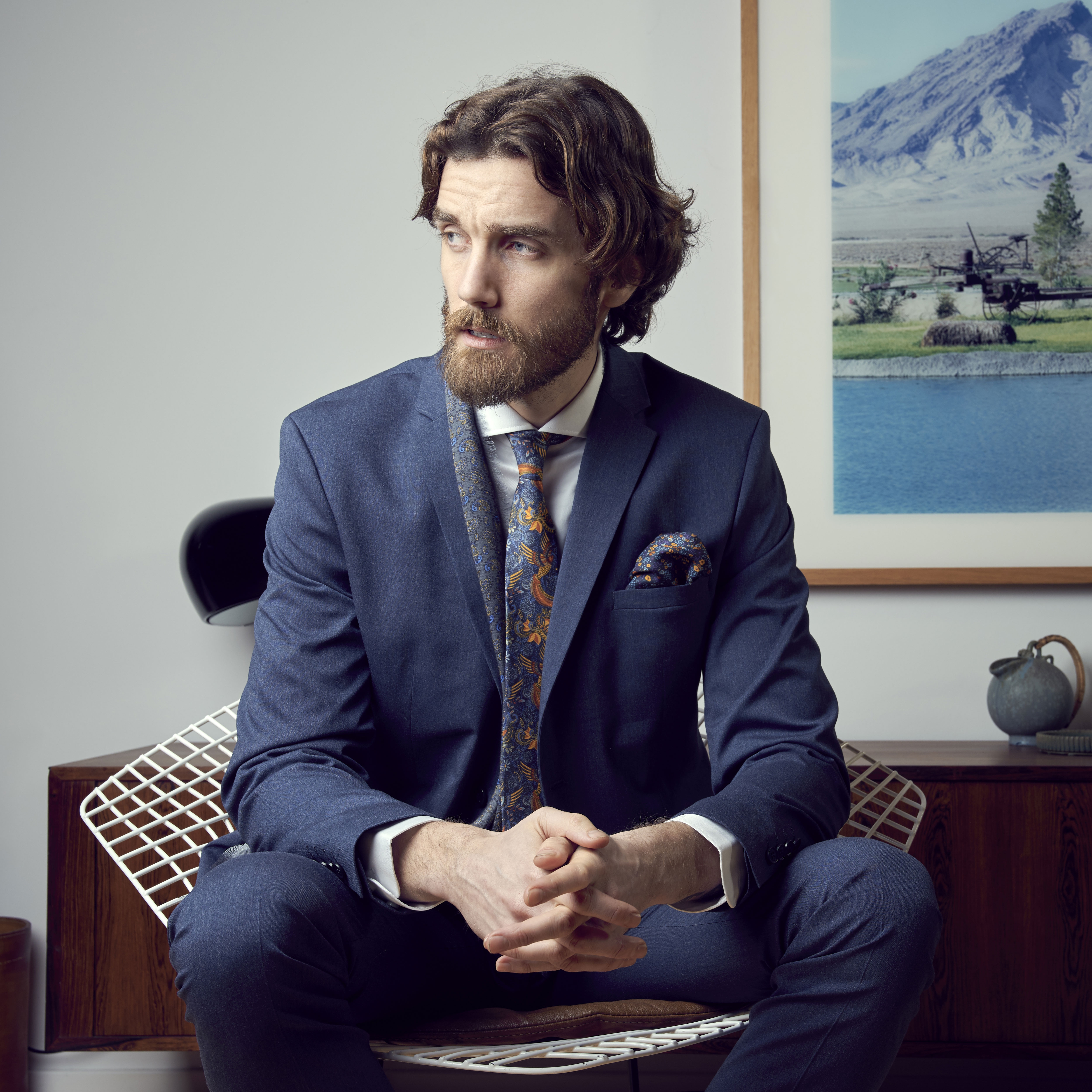 Benito Boho Seiden Einstecktuch - 6