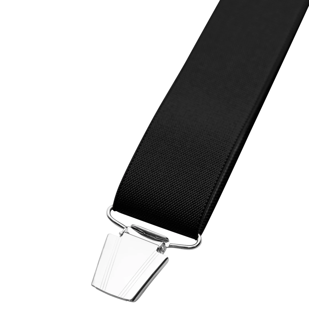 Solid Black Clip On Braces BSWK 30 Day Return Policy Solid black clip on braces bswk 30 day return policy