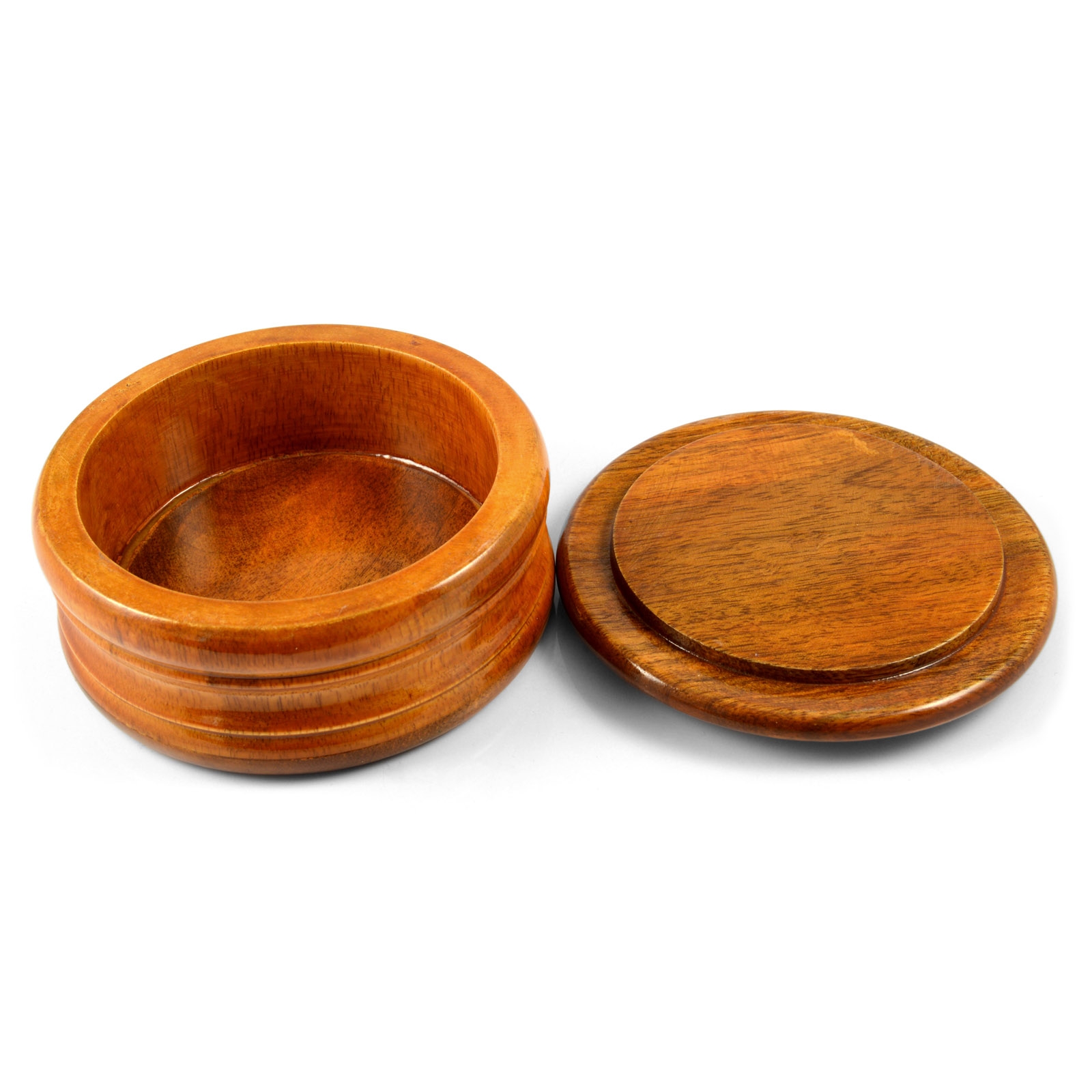 Rasierschale aus hellbraunem Mangoholz - 2