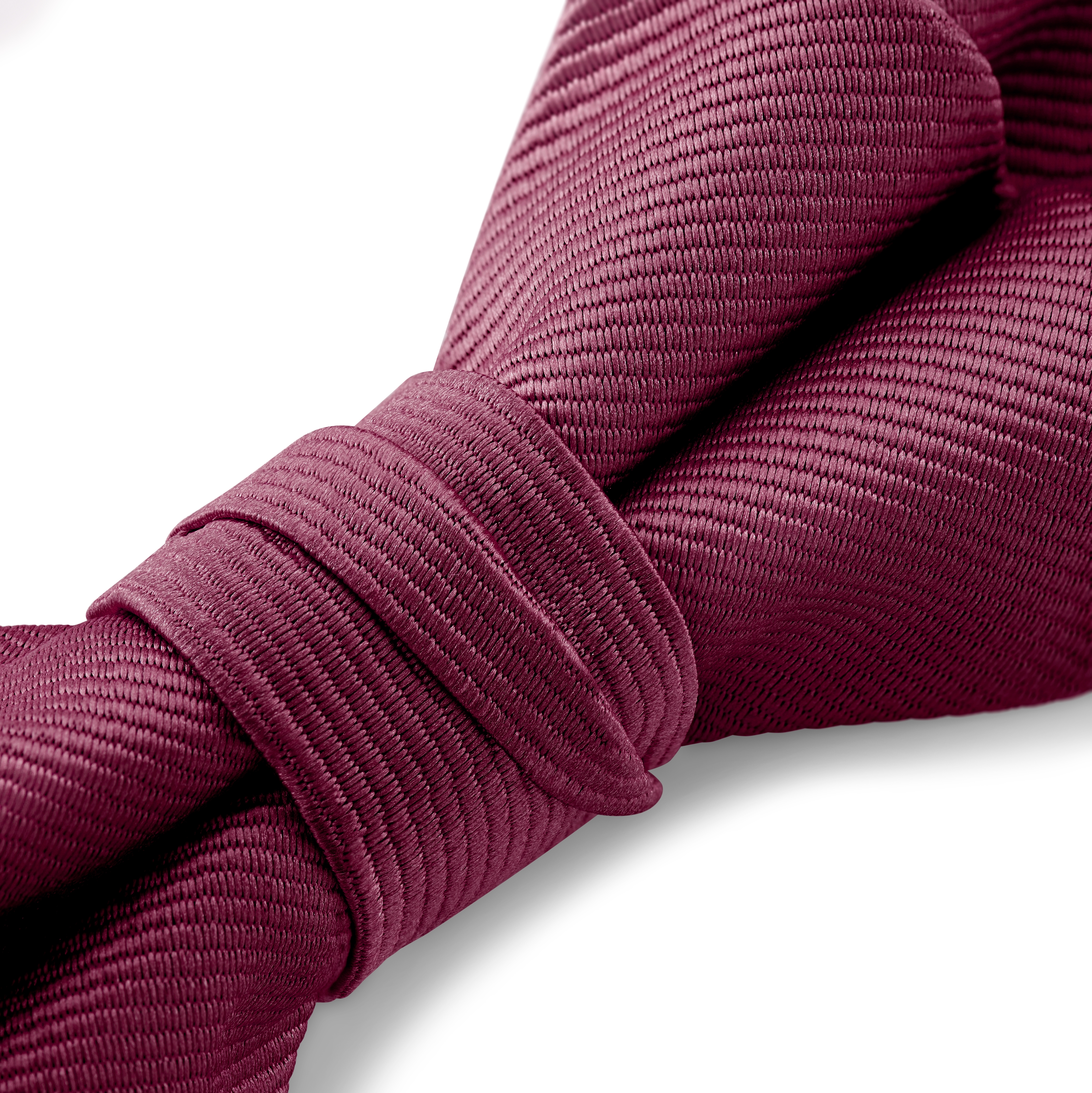 Burgundy Pre-Tied Grosgrain Diamond Tip Bow Tie - 3