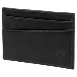 Mini porte-cartes Montreal en cuir noir RFID