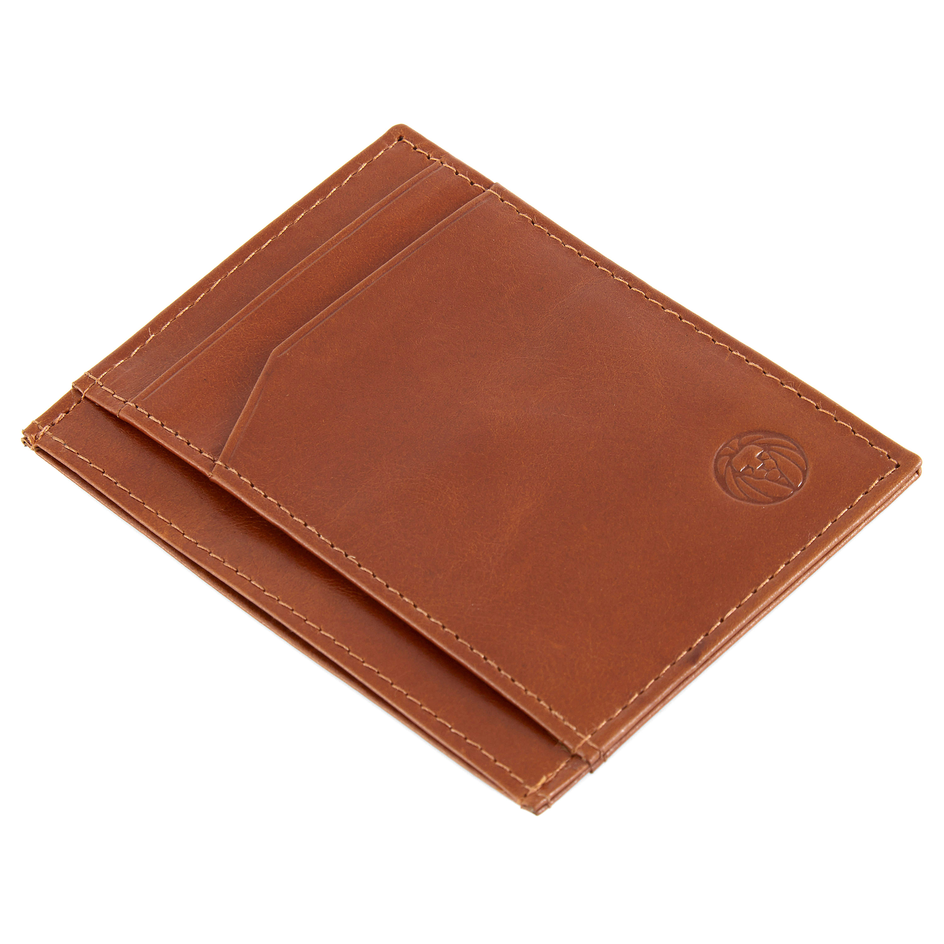 Tankleurige Leren Jasper Kaarthouder - 4