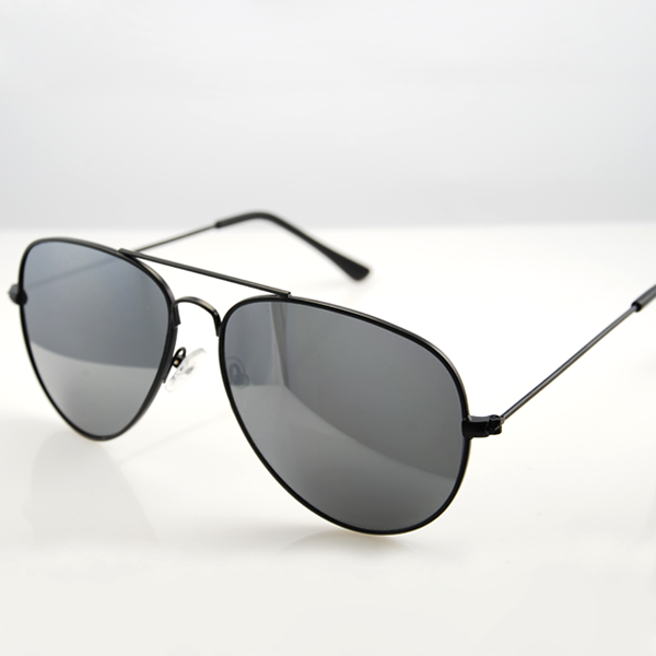 Sort/Spejlglas Aviator Solbriller - 1