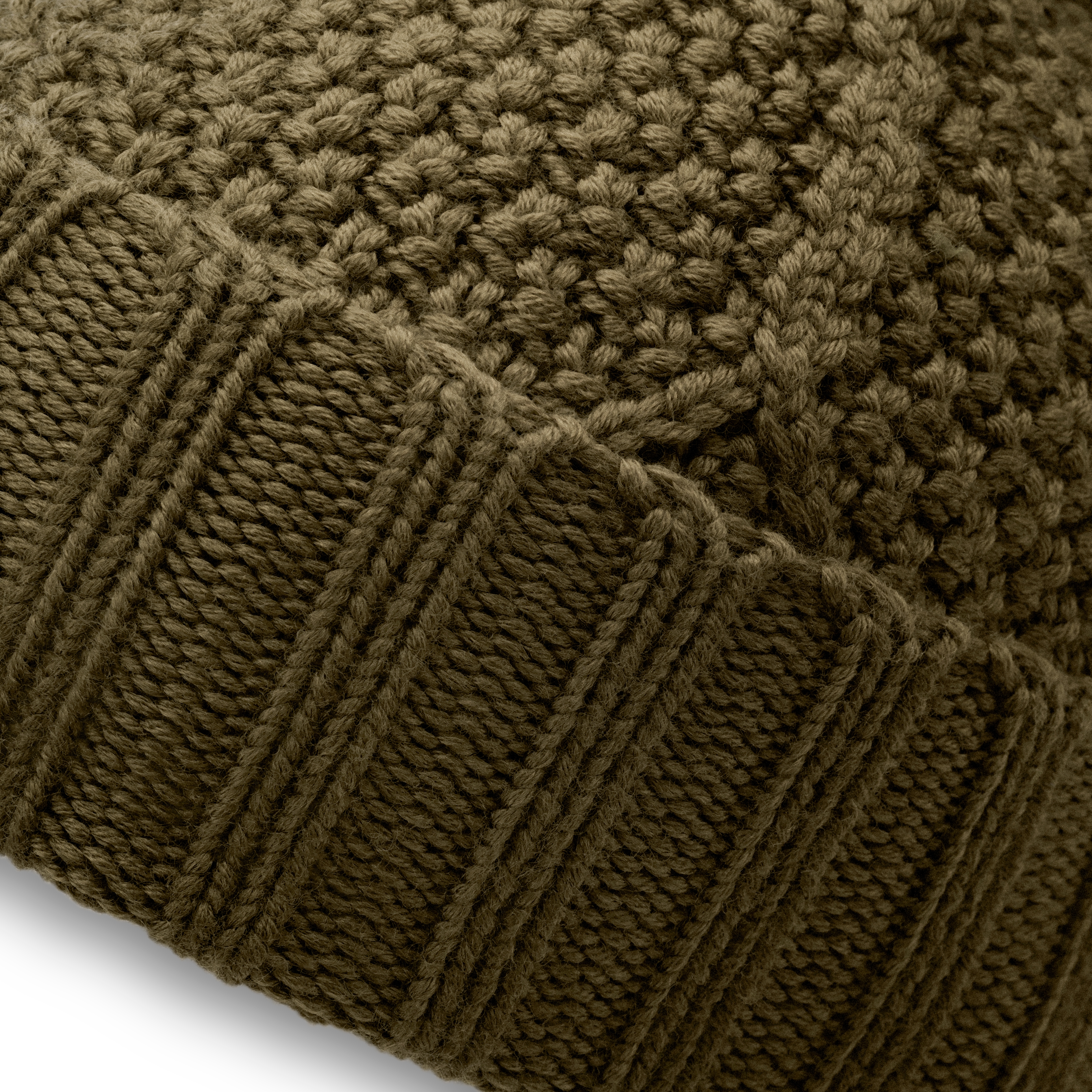 Karl | Căciulă Kane din lână merinos verde măsliniu - 4