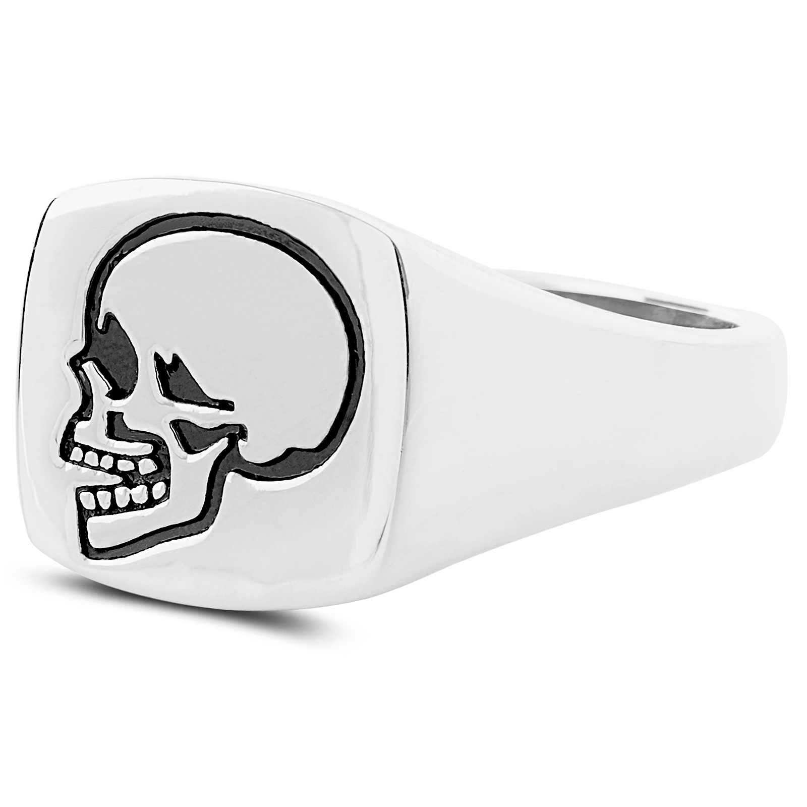 „Cranium“ klasikinis sidabrinis žiedas iš 925s sidabro