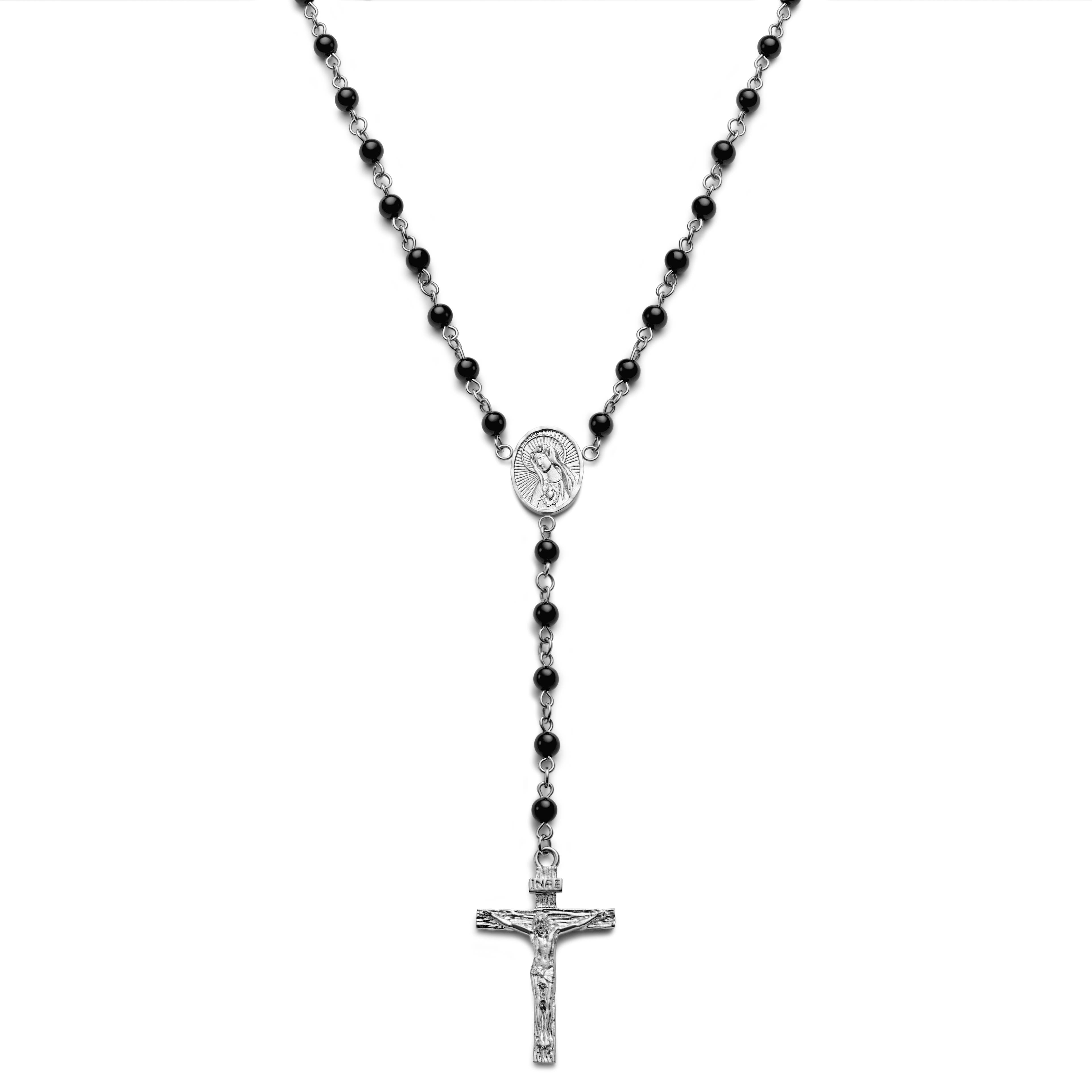 Varietas | Surgical Steel & Onyx Stone Rosary