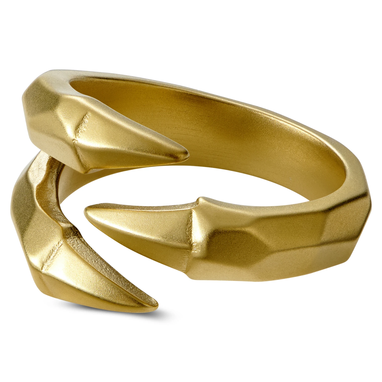 Jax Goldfarbener Drachenklauen Stahlring Jax Goldfarbener Drachenklauen Stahlring