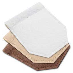 White, Sand, and Brown Pocket Square Holder Set