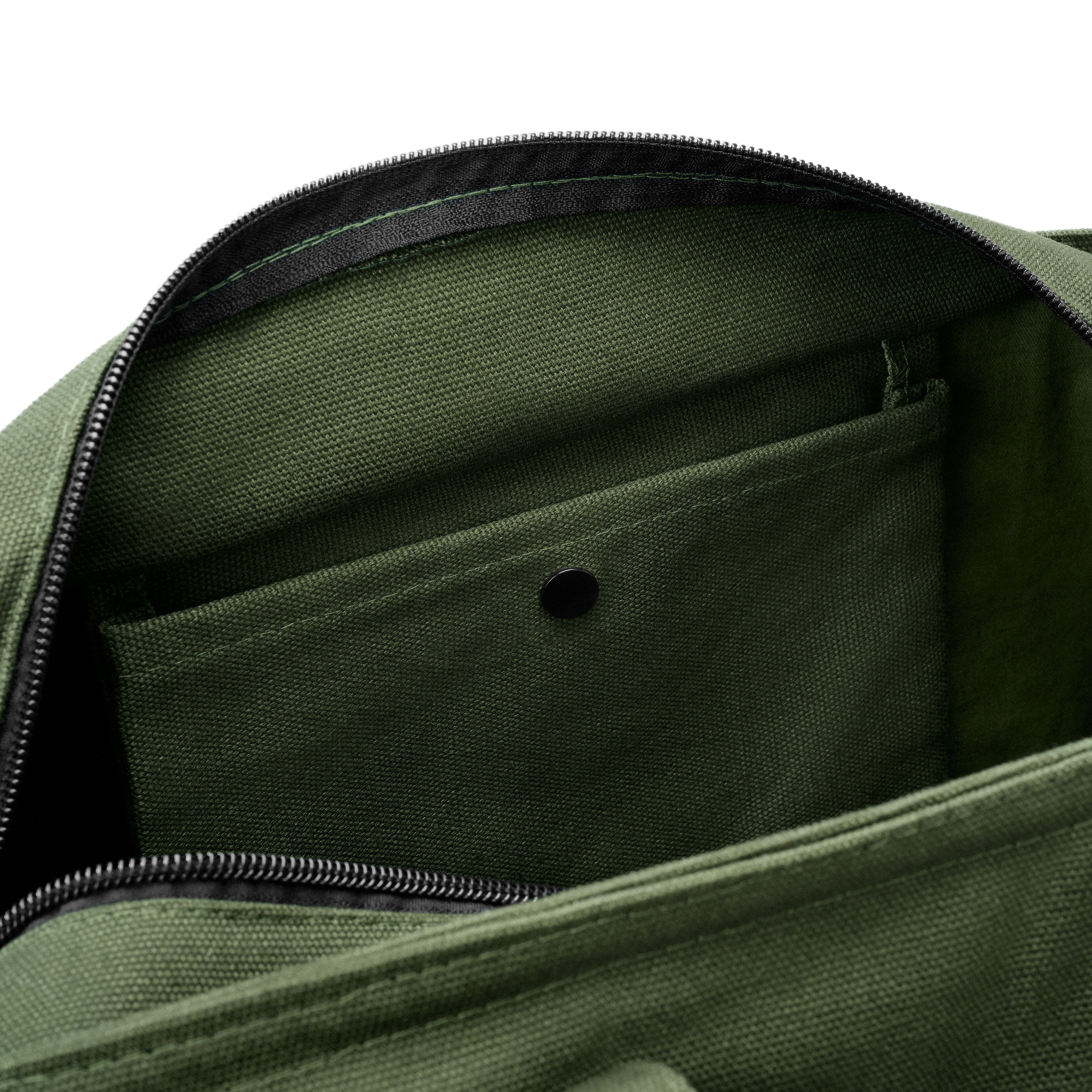 Otsu - Large army green zip tote bag - 3