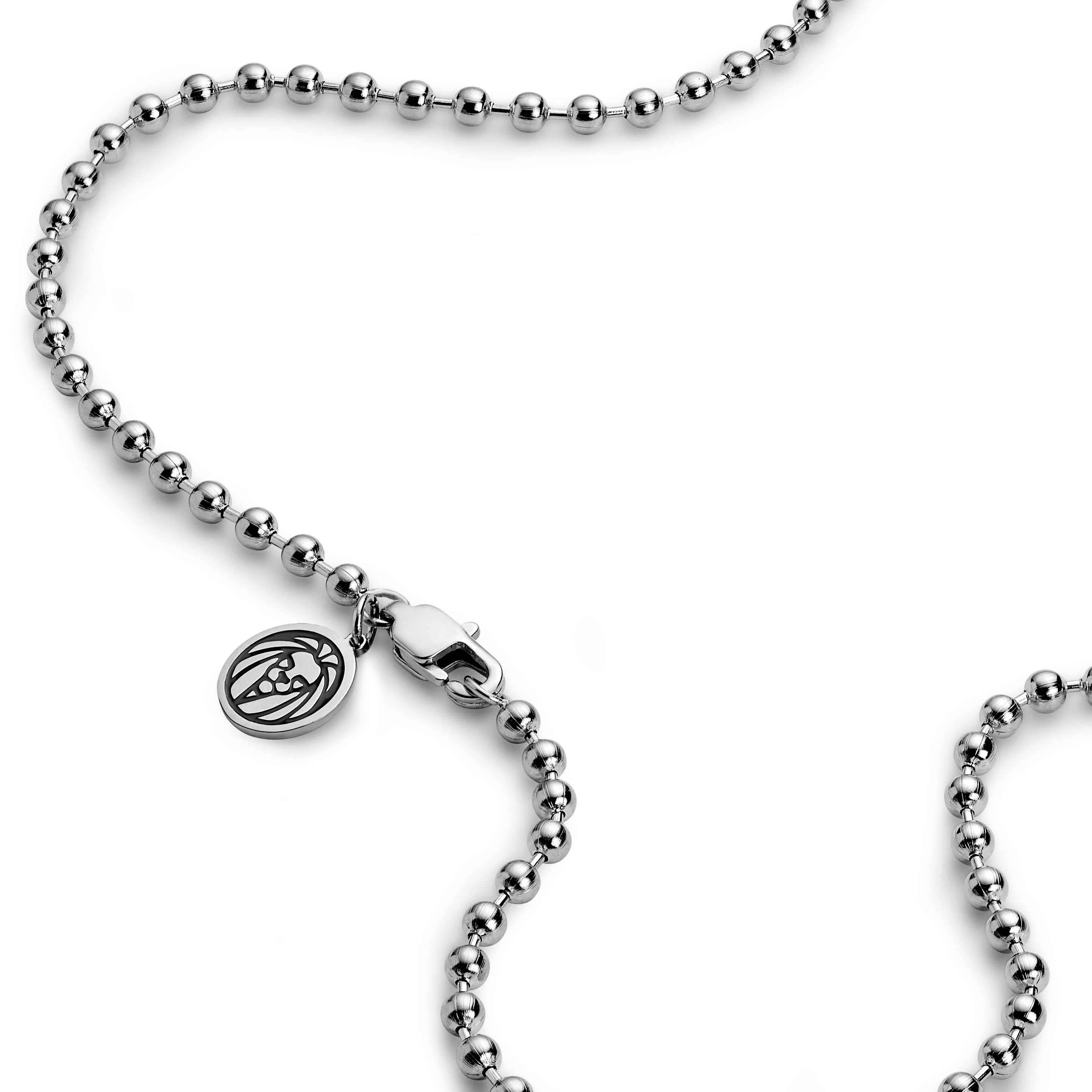 Essentials | Collana con catena a sfere da 3 mm color argento - 3