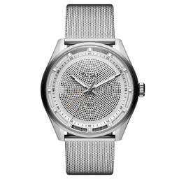 Calin | Silver-tone Transparent Automatic Skeleton Watch