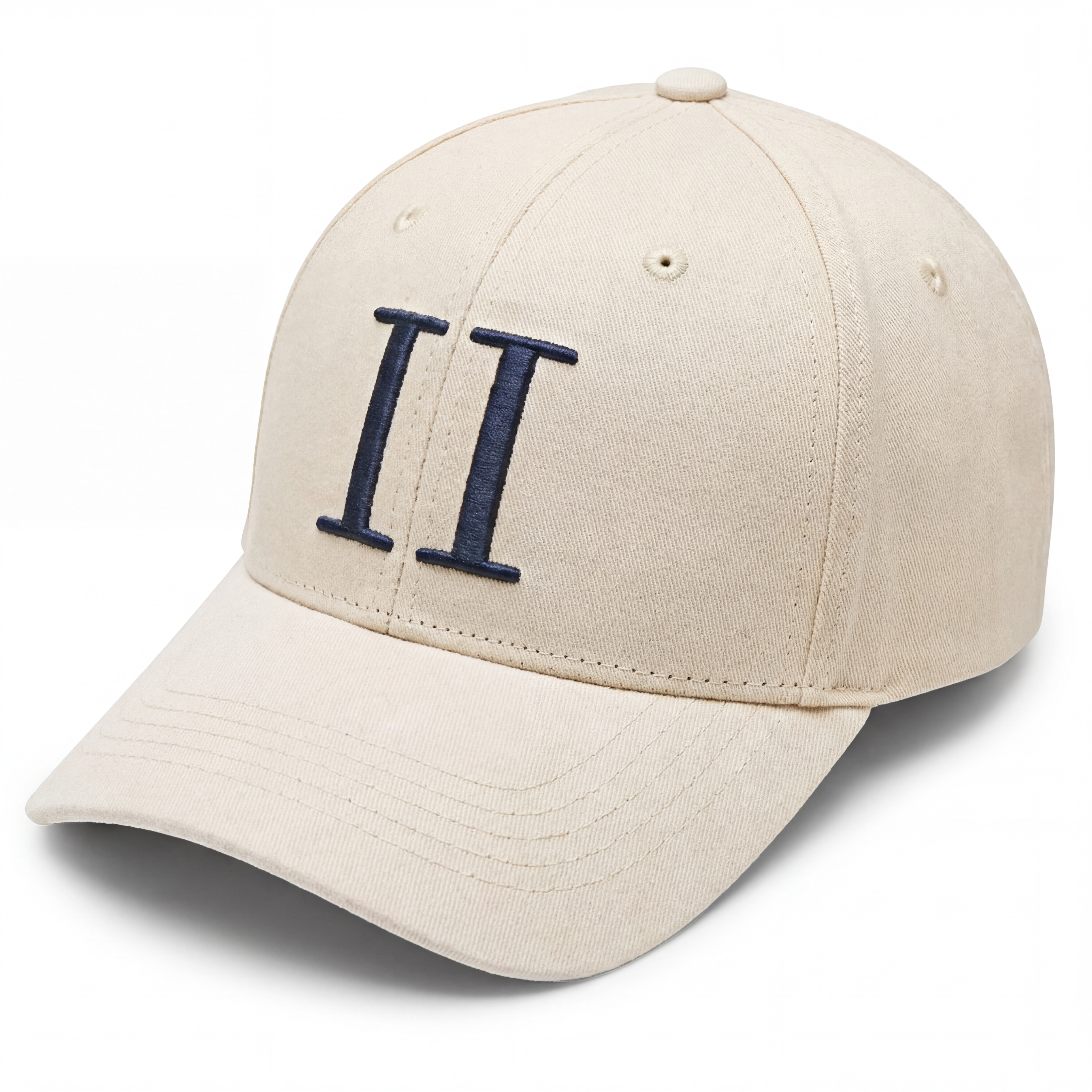 Les Deux | Elfenbeinfarbene Baseballkappe Suede II