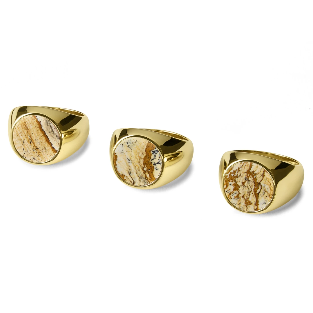 Lary Gold-Tone Makt Ring | In stock! | Lucleon