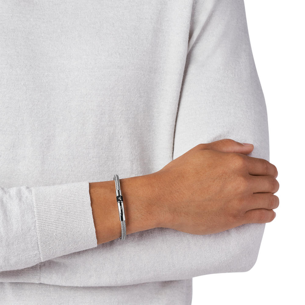 Bracelet en maille métallique Emporio Armani Eagle Logo - 2