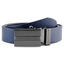 Navy Full-Grain Leather Auto Lock Belt Navy Full-Grain Leather Auto Lock Belt