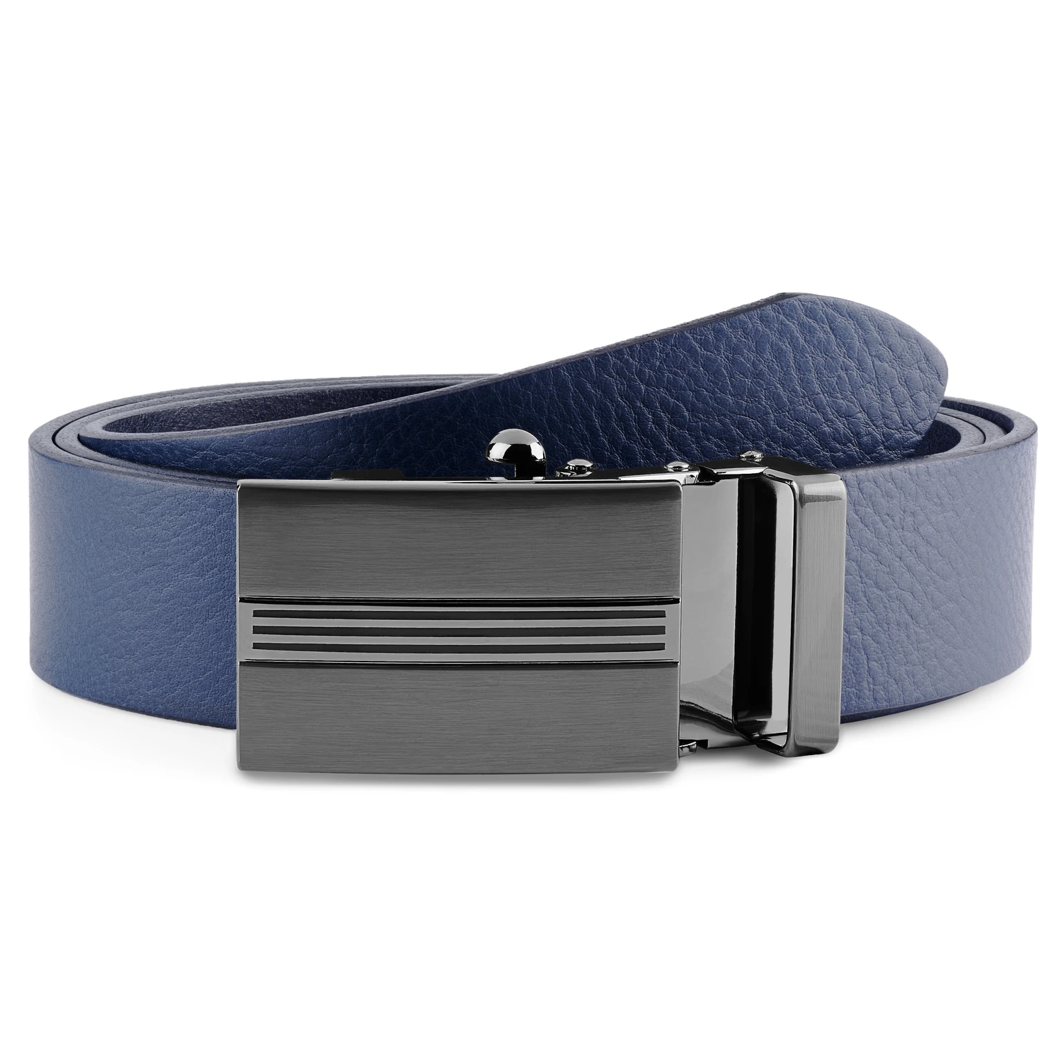 Curea din piele full-grain bluemarin cu cataramă automată Curea din piele full-grain bluemarin cu cataramă automată