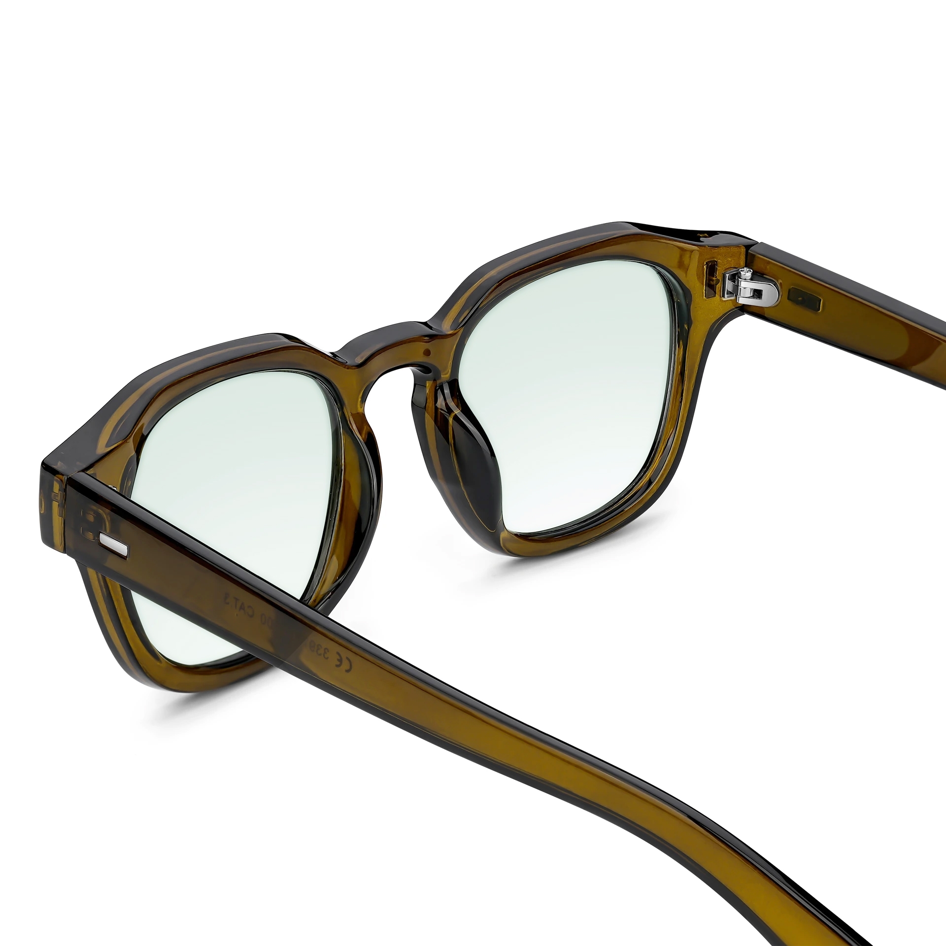 Barna grádiens geometriai szarukeretes napszemüveg - 3