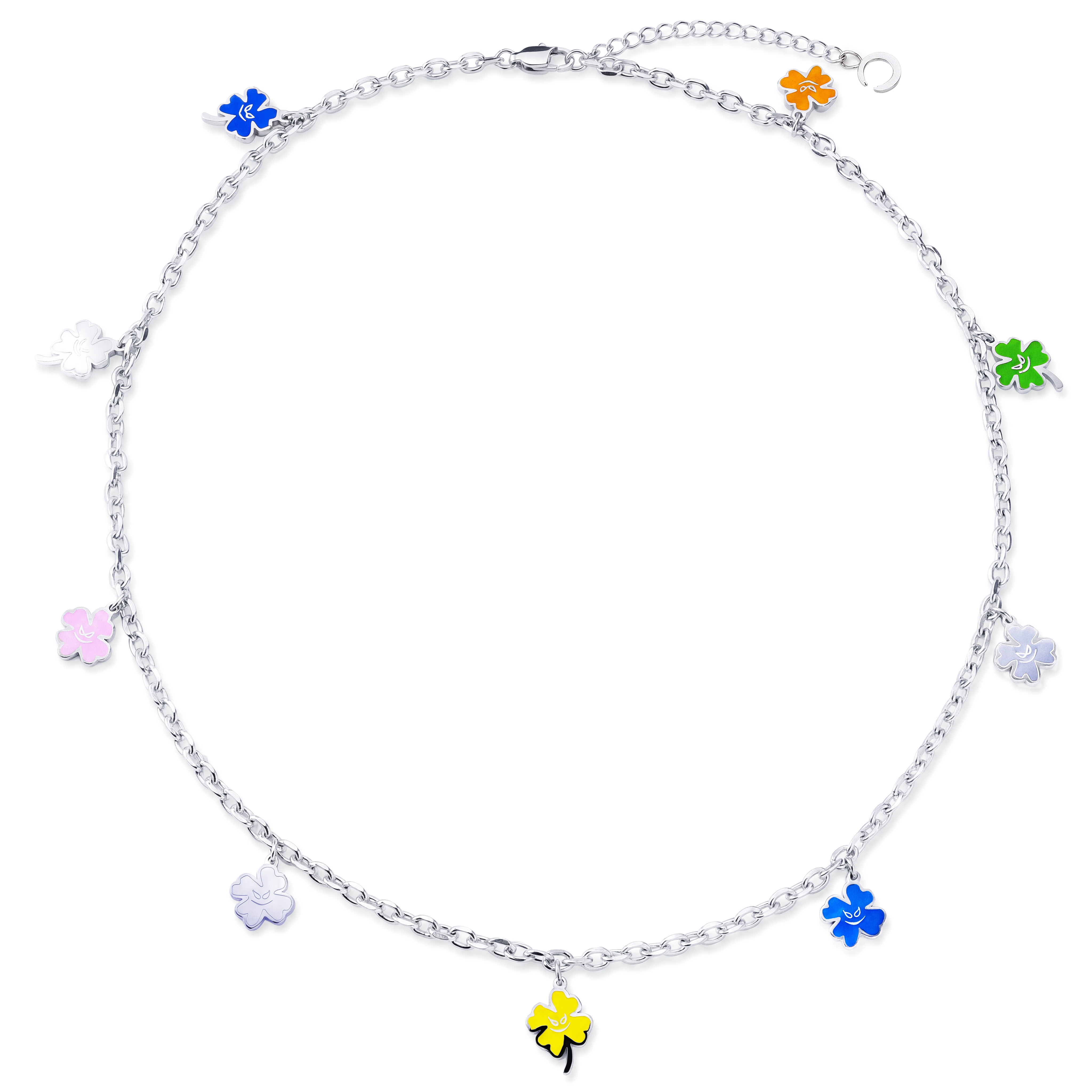 Pearlmania | Collier Lucky Clover en acier inoxydable - 2