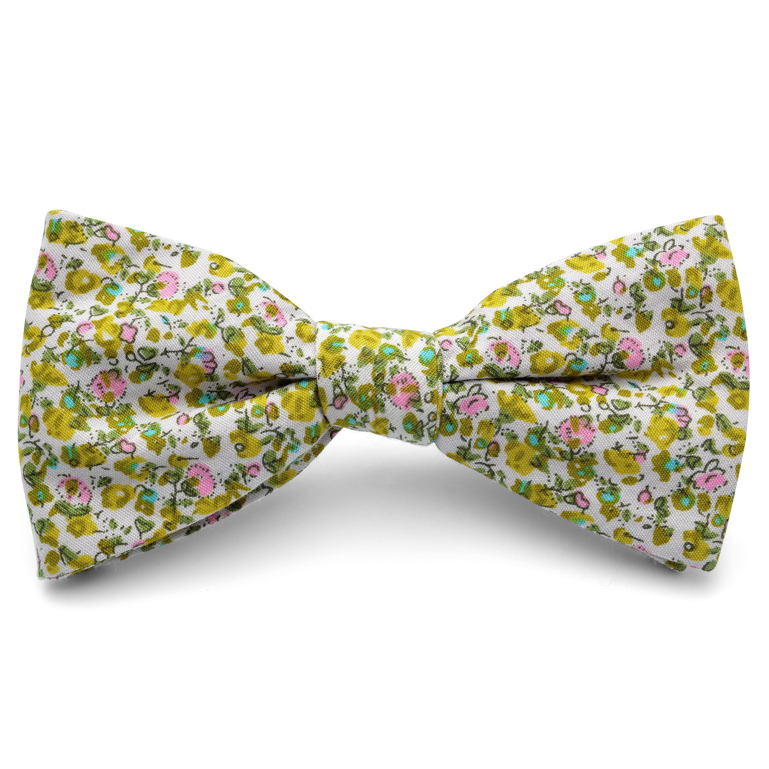 Green Abstract Design Pre-Tied Bow Tie - 1