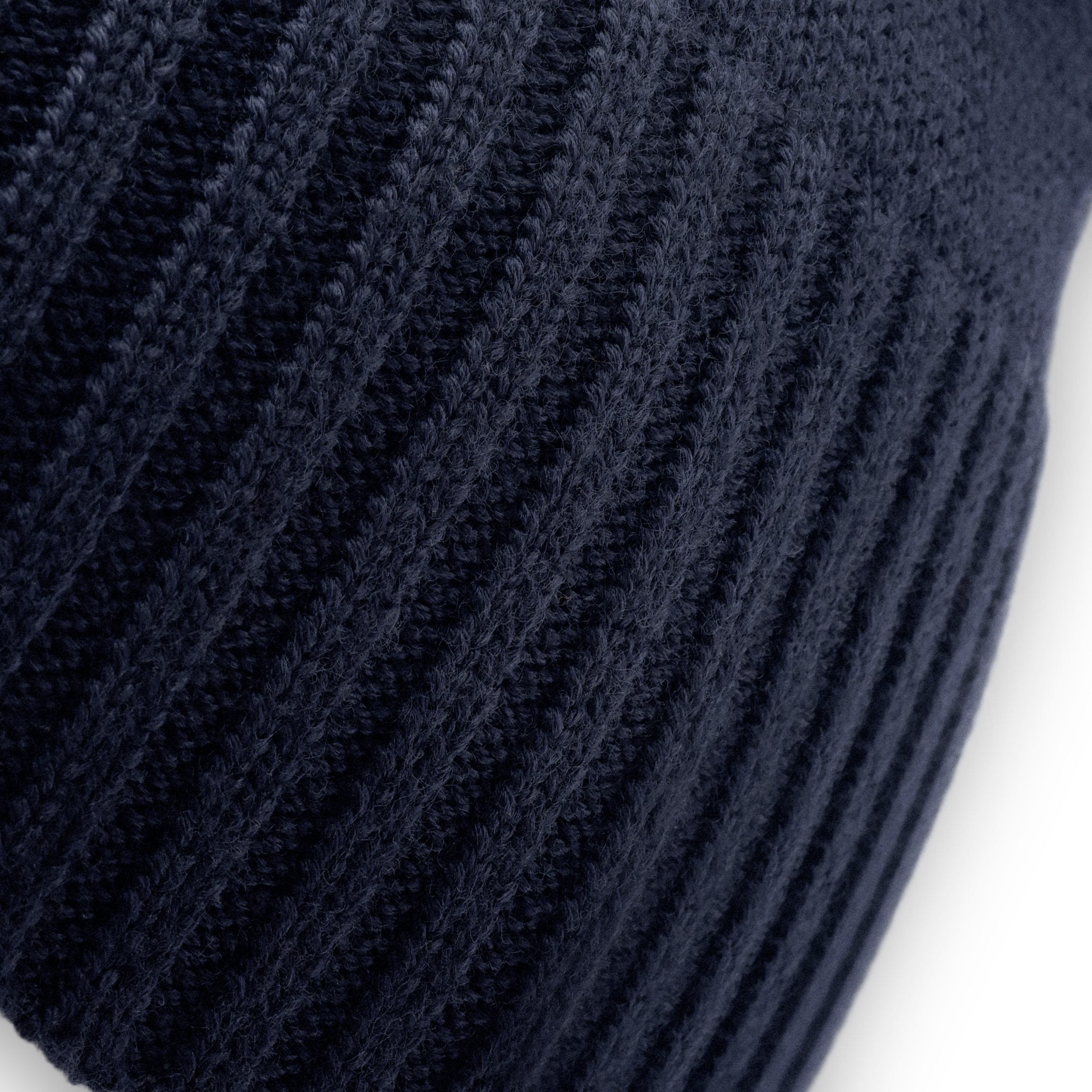 Kaleb | Marineblauer Beanie aus Merinowolle - 4