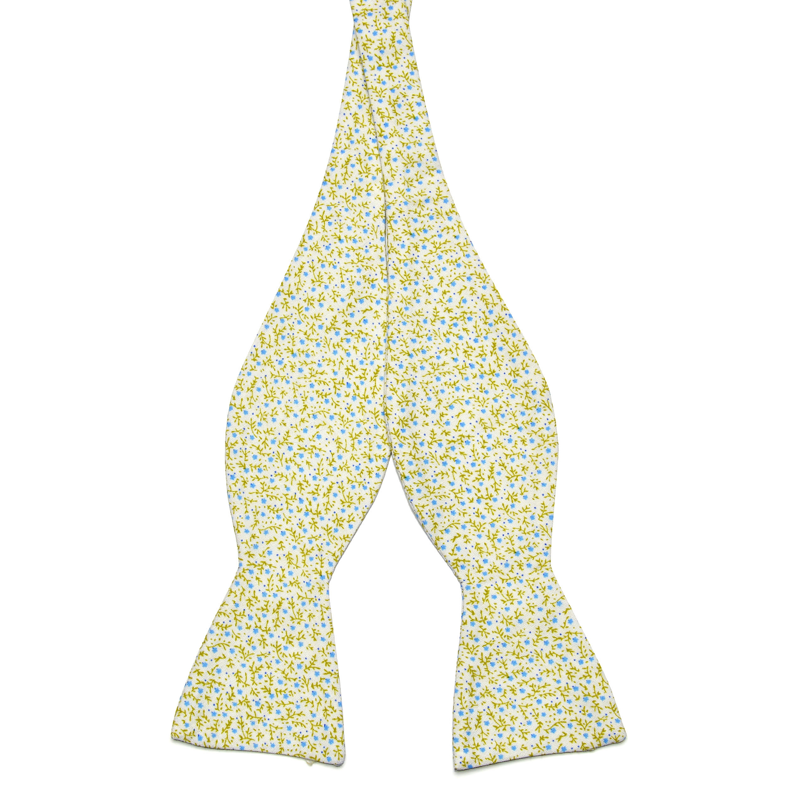 Blauer Wald Fliege aus Baumwolle zum Selbstbinden - 1