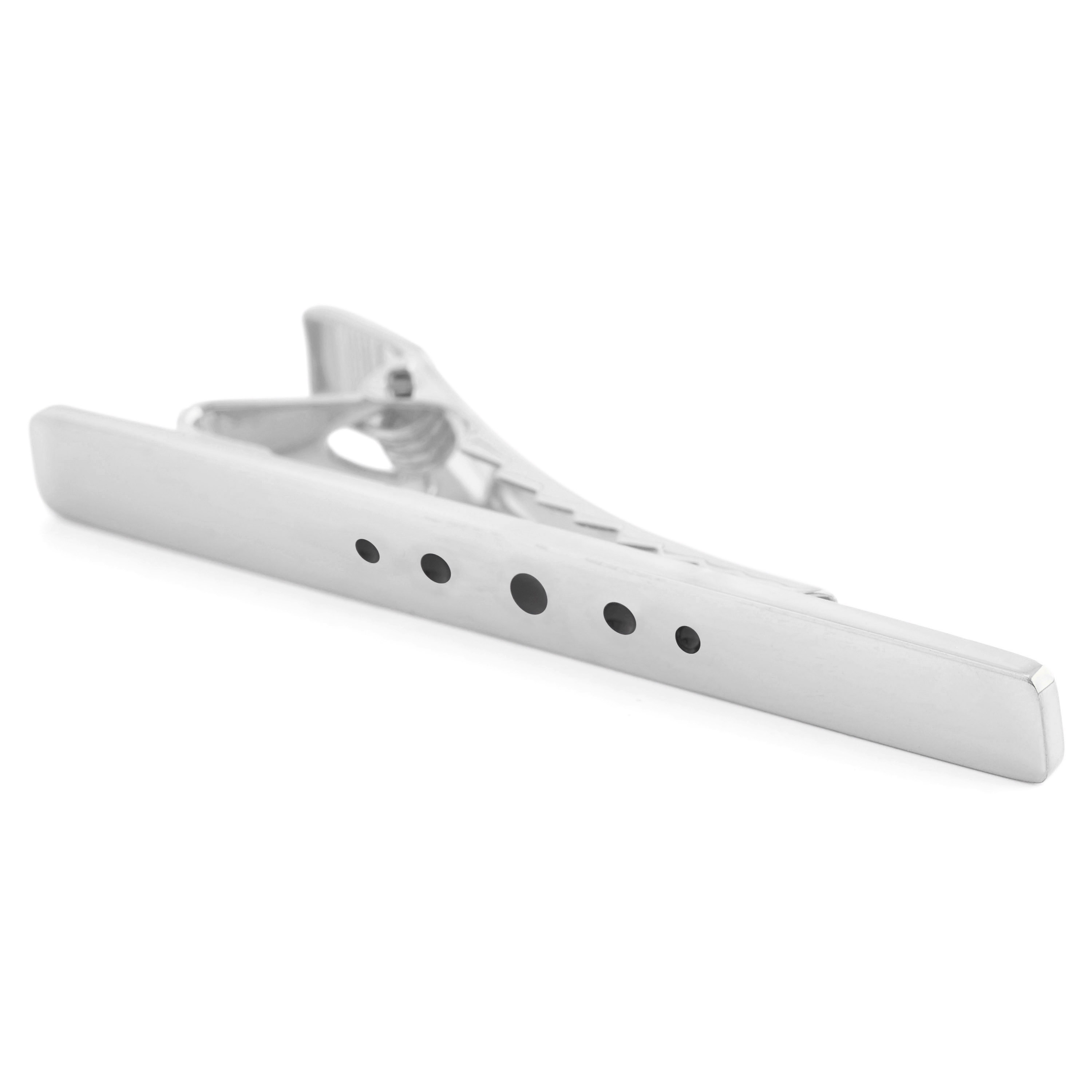 Slipsenål i 925s-Sølv med Sorte Prikker - 3