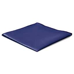 Basic Shiny Navy Blue Pocket Square