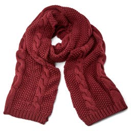 Wander Agio Winter Shawl Scarf Wrap Wine Red NEW - $12 New With Tags - From  Hi
