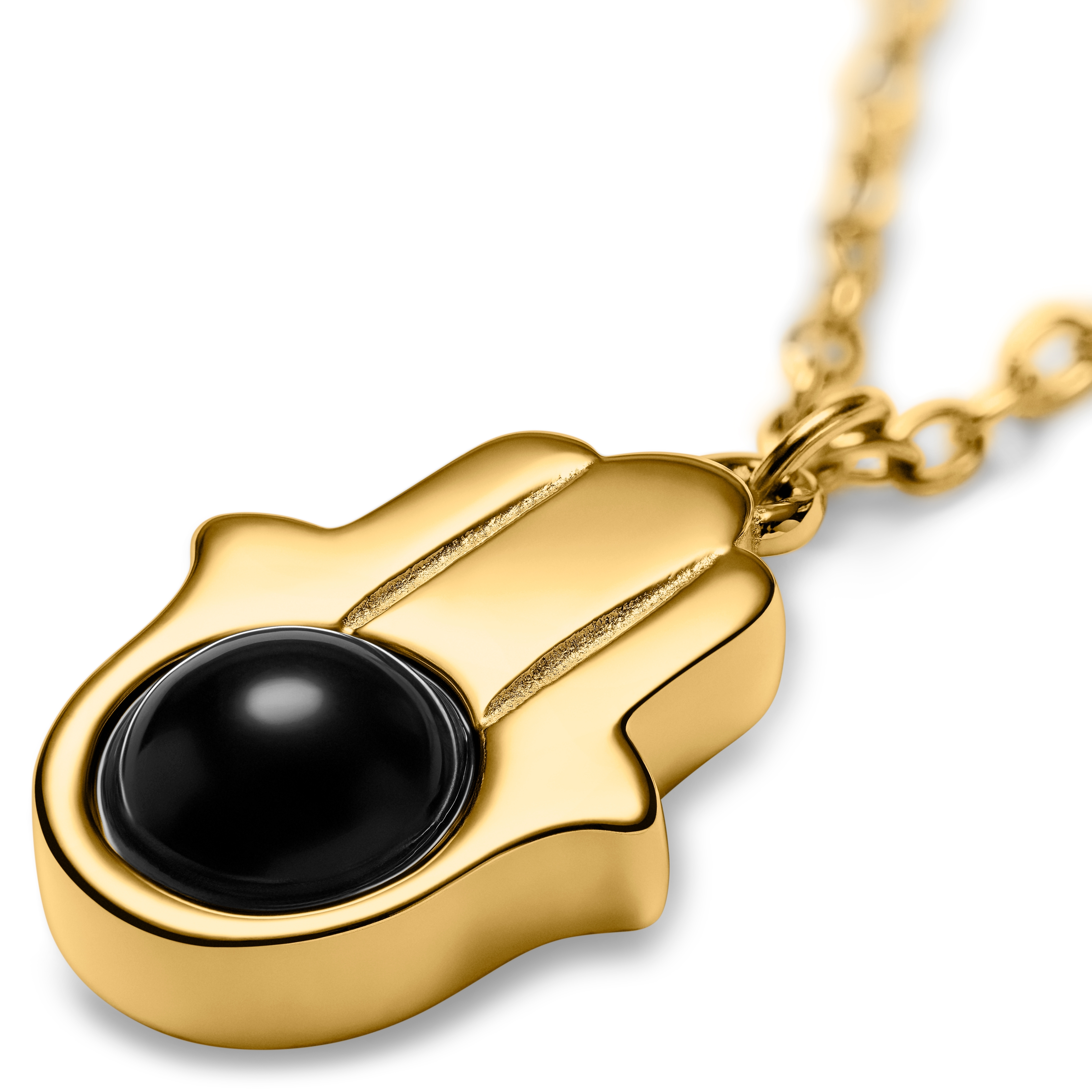 Unity | Guldfärgat Hamsa/Fatimas Hand-halsband - 5