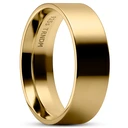 7 mm polierter Ring aus 14 Karat vergoldetem 925er Sterlingsilber 7 mm polierter Ring aus 14 Karat vergoldetem 925er Sterlingsilber